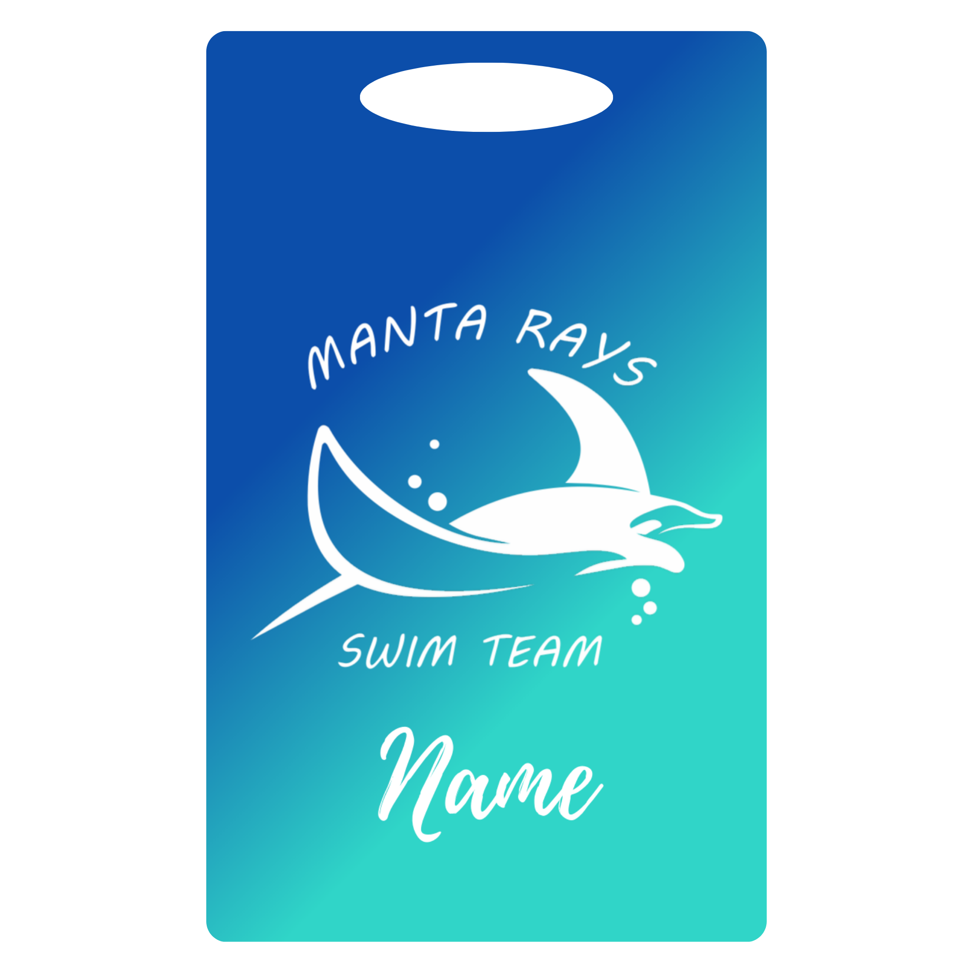 Aluminum Bag Tag (Customized) - Mt Isle Harbor