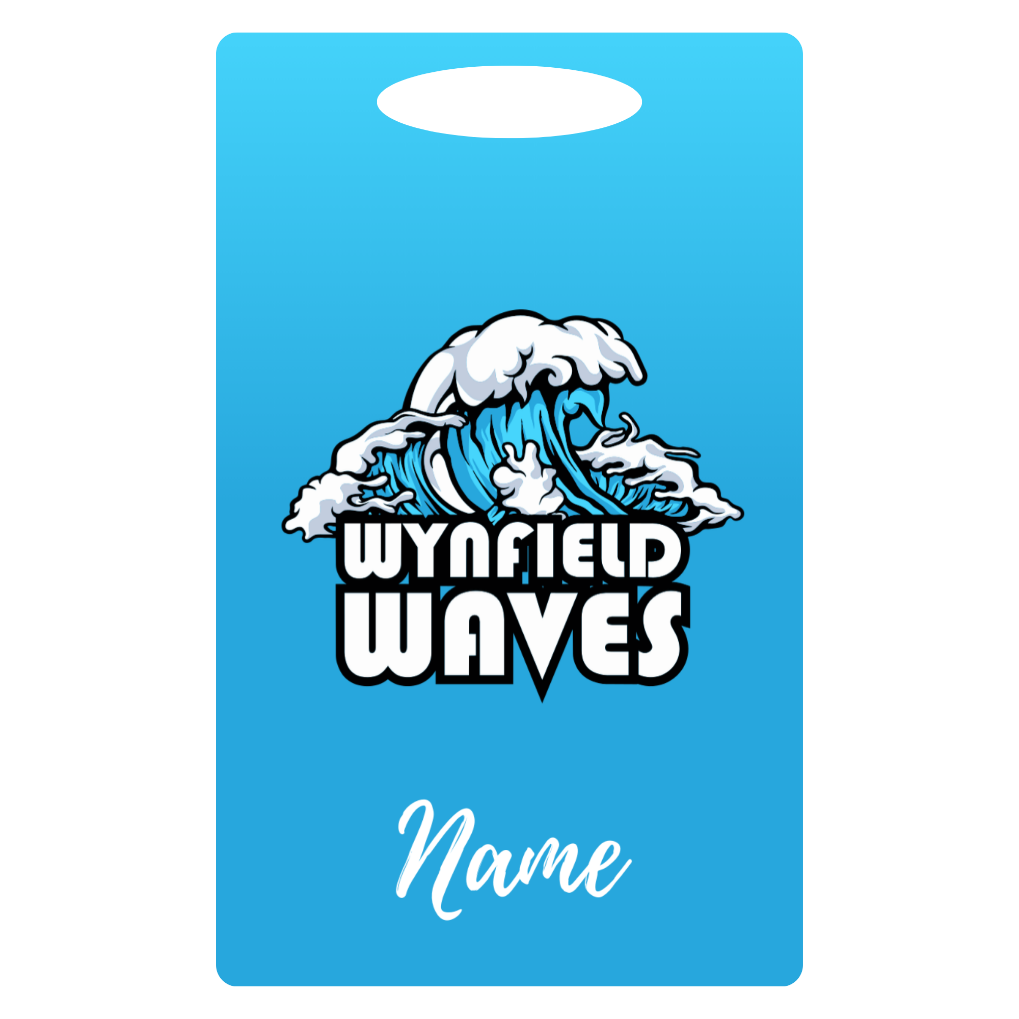 Aluminum Bag Tag (Customized) - Wynfield Waves