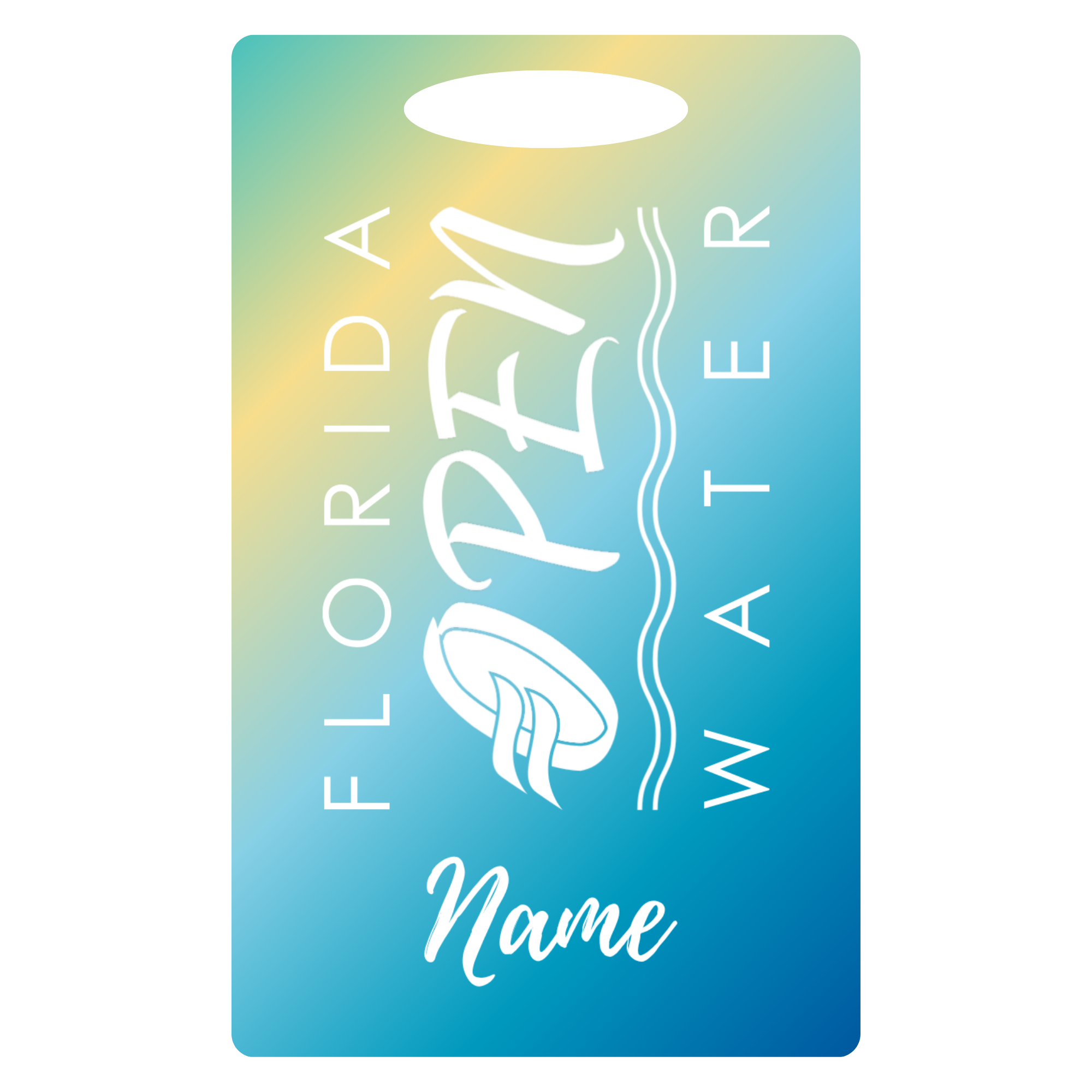 Aluminum Bag Tag (Customized) - Florida Open Water