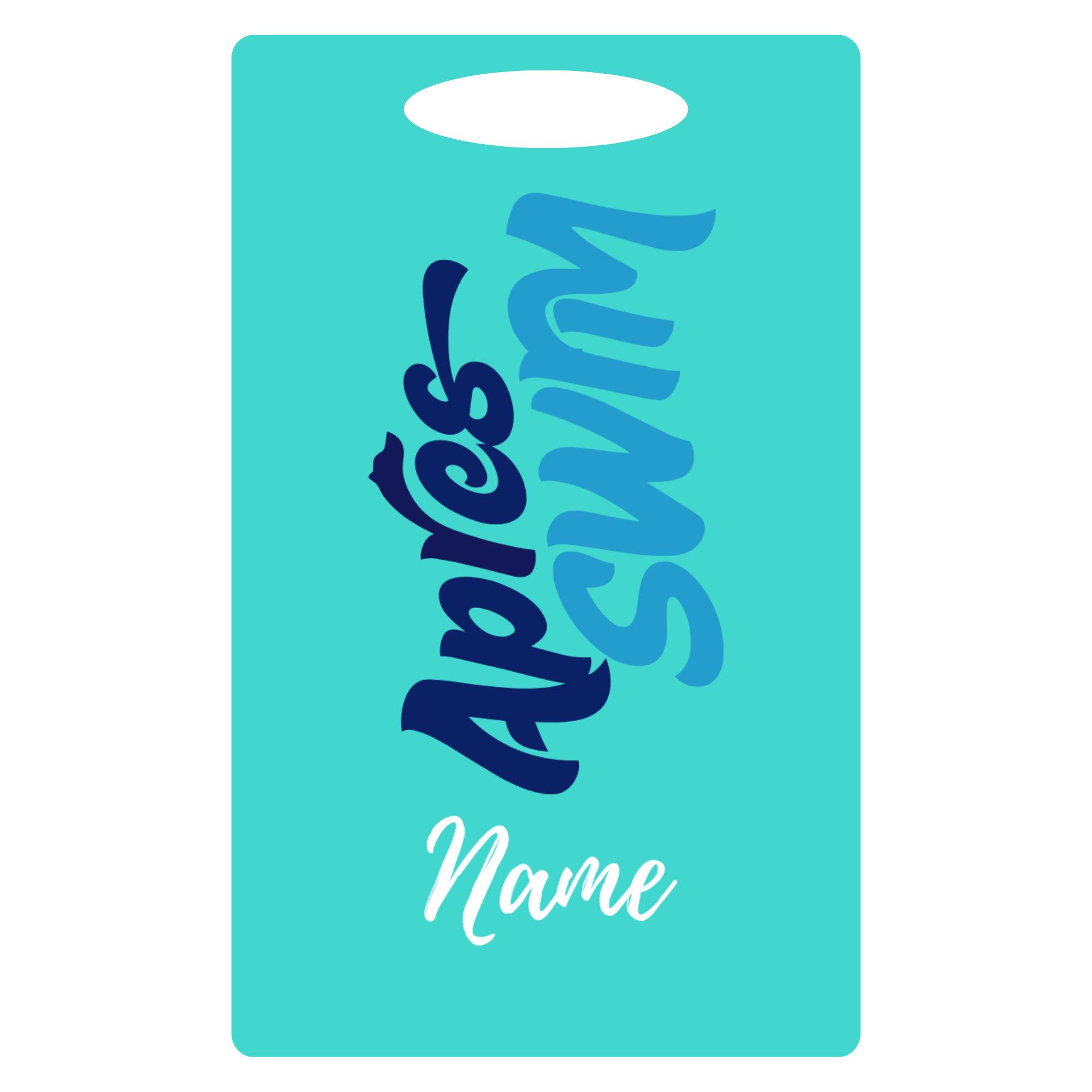 Aluminum Bag Tag (Customized) - Apres Swim