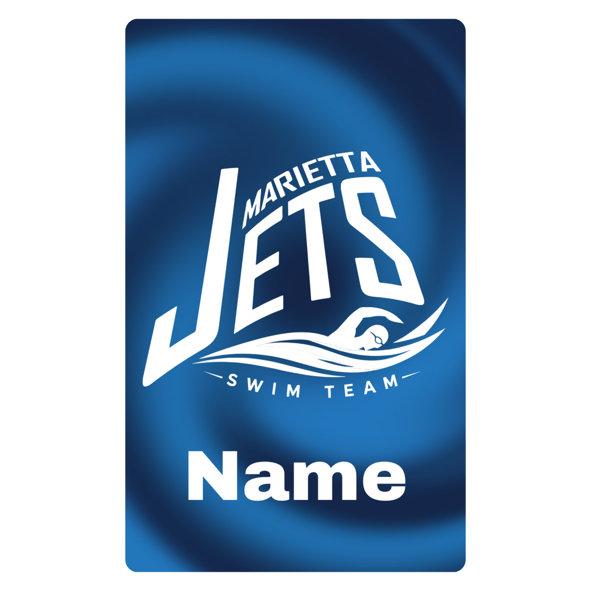 Aluminum Bag Tag (Customized) - Marietta Jets