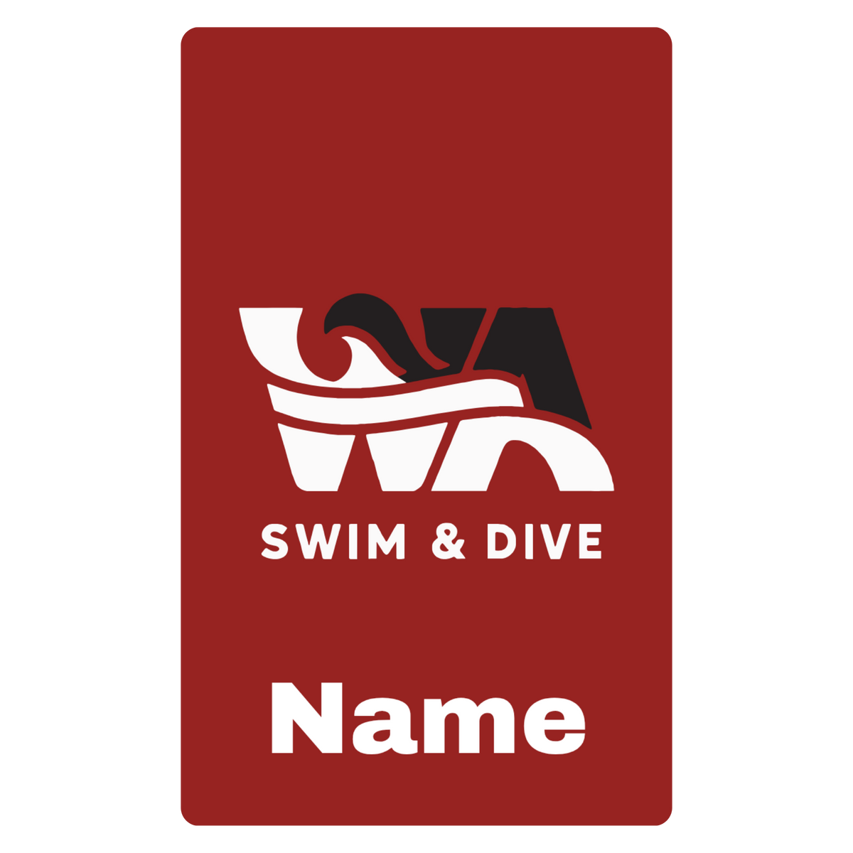 Aluminum Bag Tag (Customized) - Woodward Academy