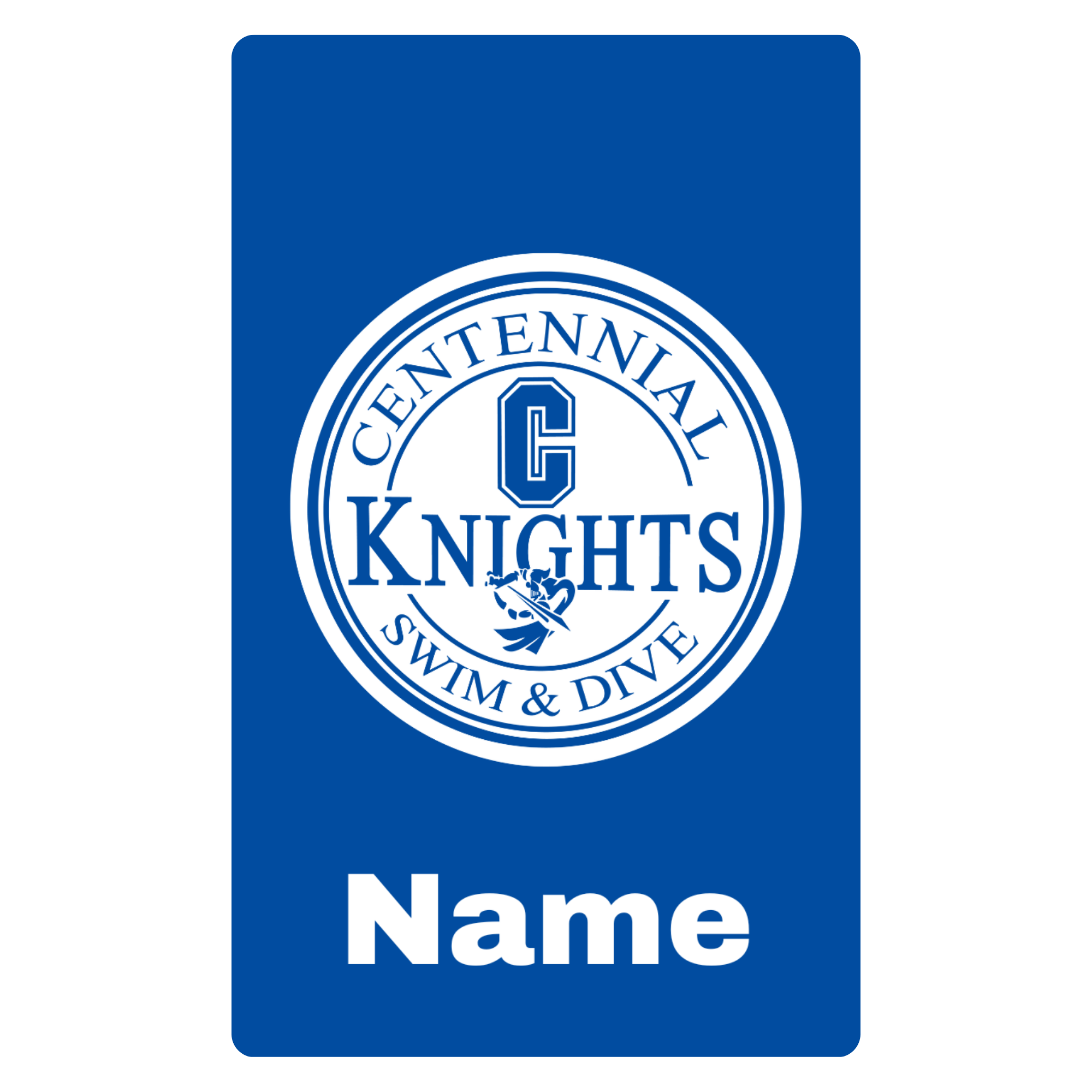 Aluminum Bag Tag (Customized) - Centennial HS