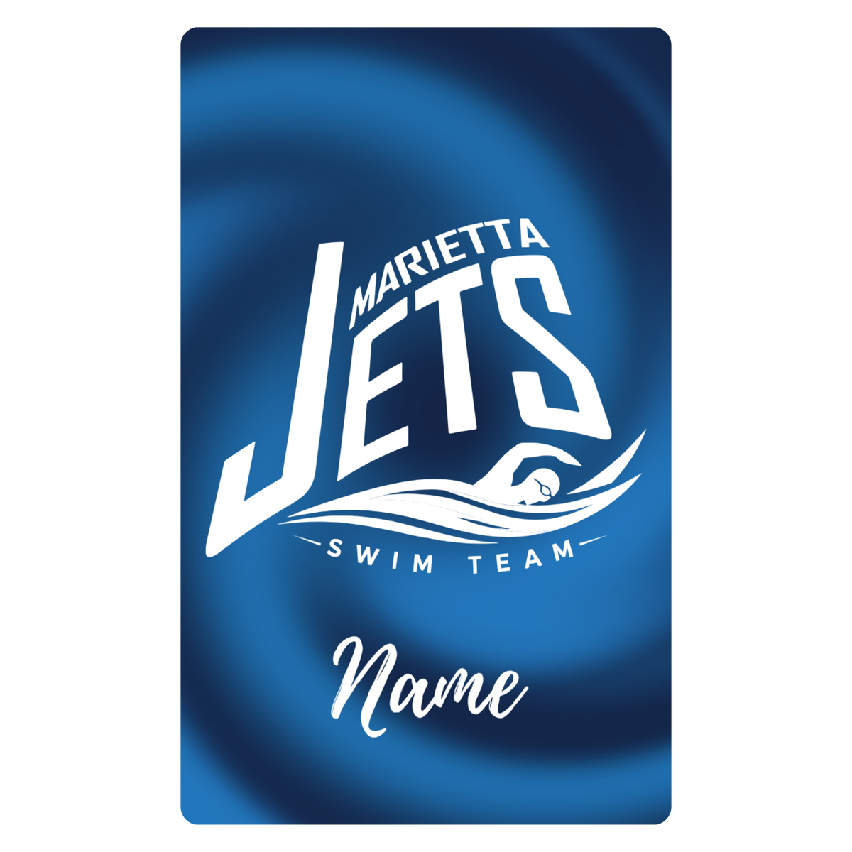 Aluminum Bag Tag (Customized) - Marietta Jets