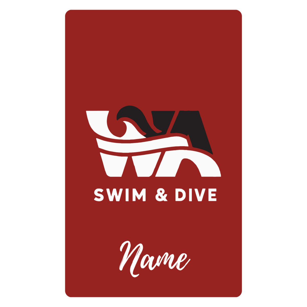 Aluminum Bag Tag (Customized) - Woodward Academy