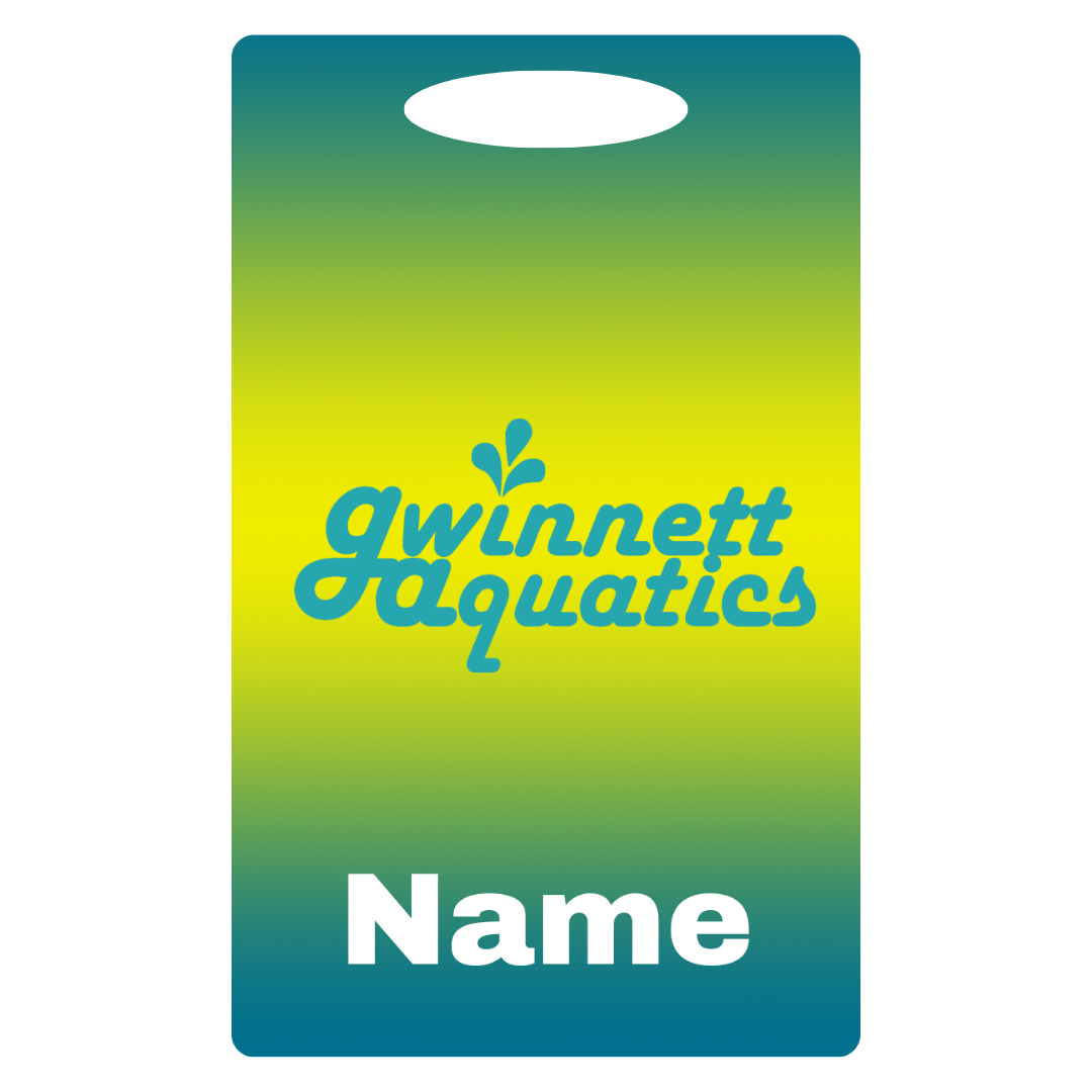 Aluminum Bag Tag (Customized) - Gwinnett Aquatics