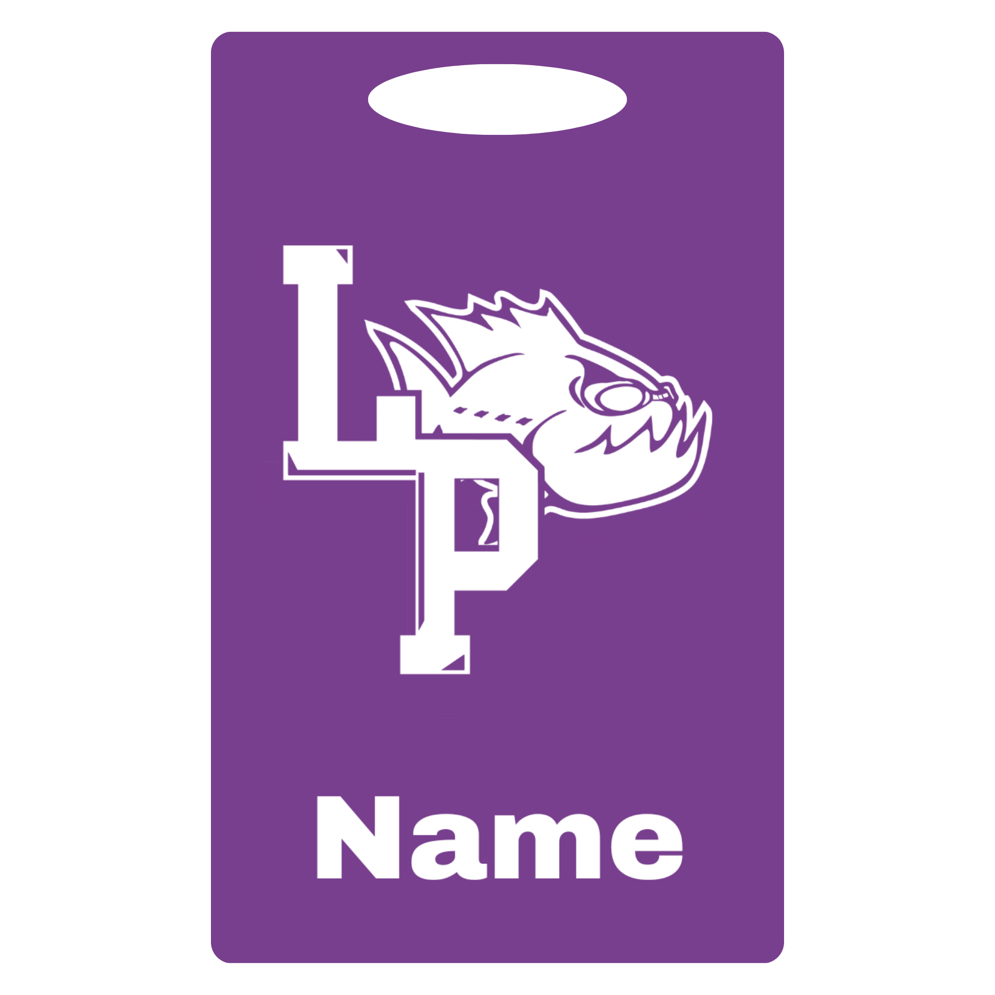 Aluminum Bag Tag (Customized) - Lake Park
