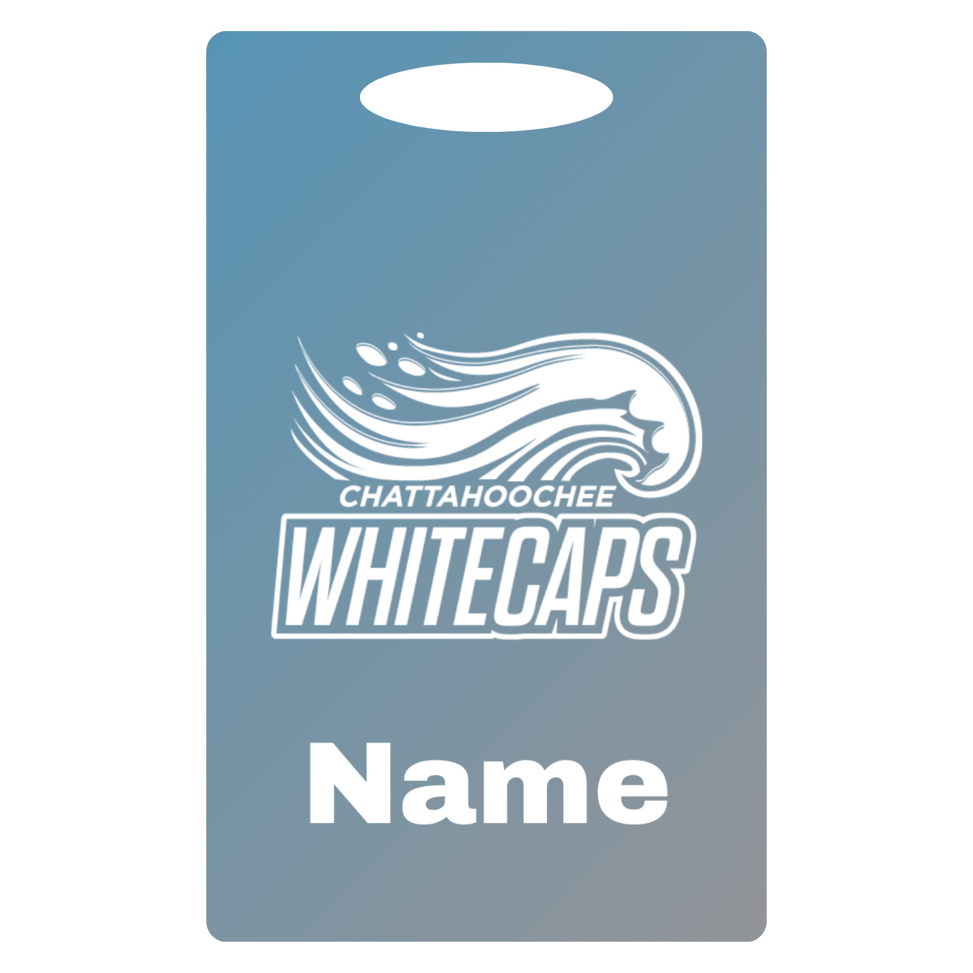 Aluminum Bag Tag (Customized) - Chattahoochee Run