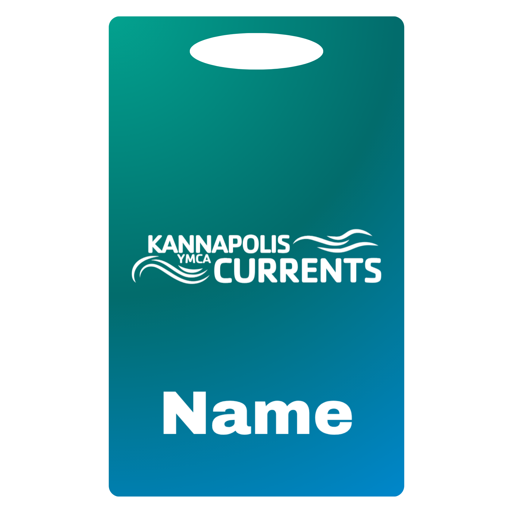 Aluminum Bag Tag (Customized) - Kannapolis YMCA
