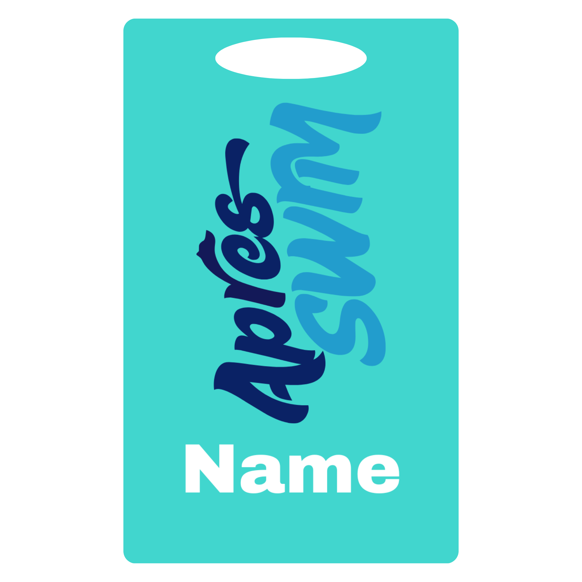 Aluminum Bag Tag (Customized) - Apres Swim