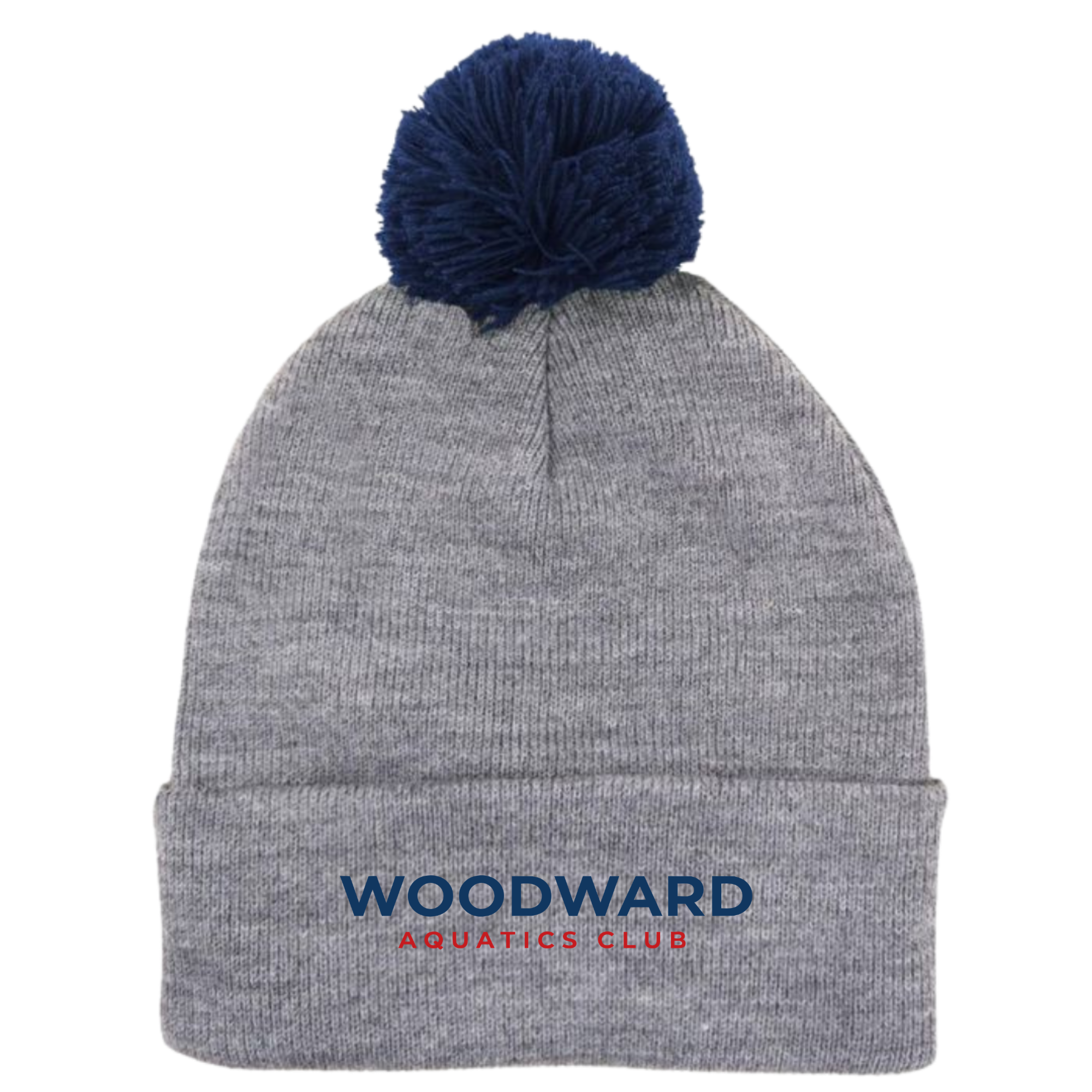 Puff Ball Beanie (Customized) - Woodward Aquatics Club