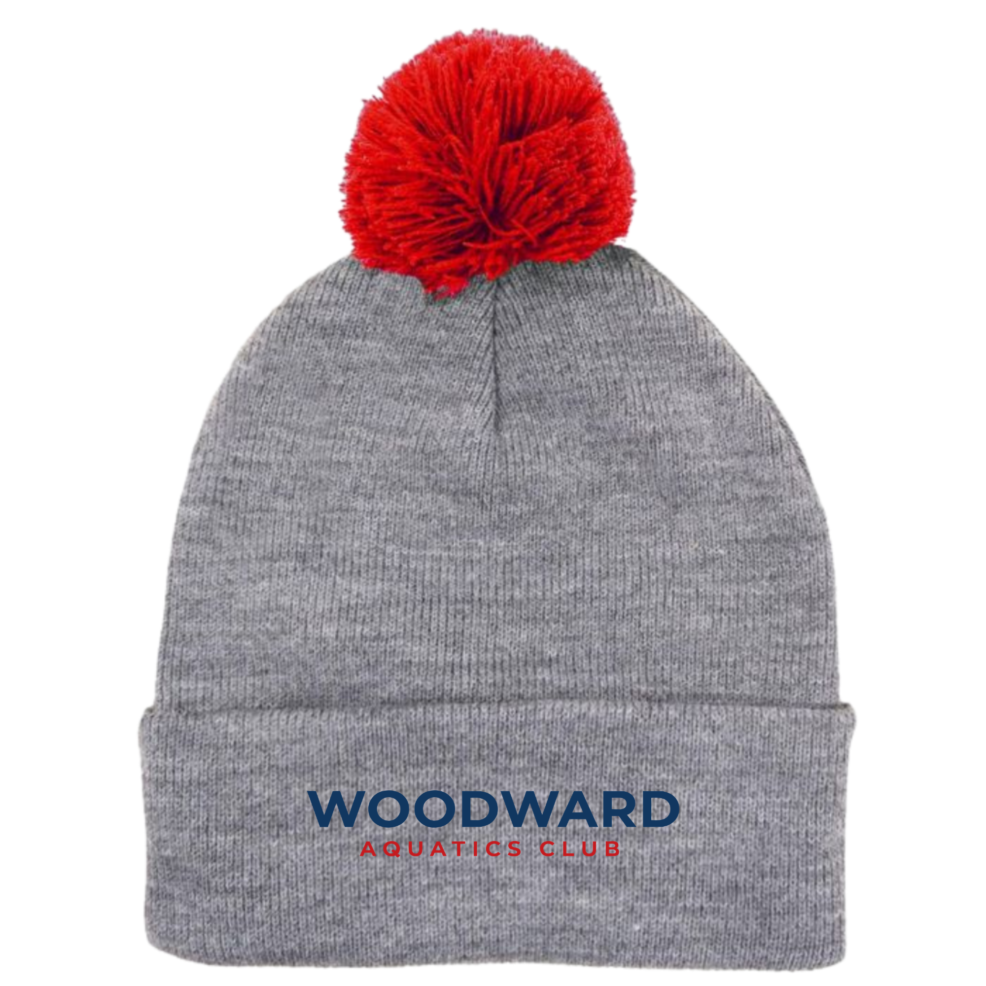 Puff Ball Beanie (Customized) - Woodward Aquatics Club