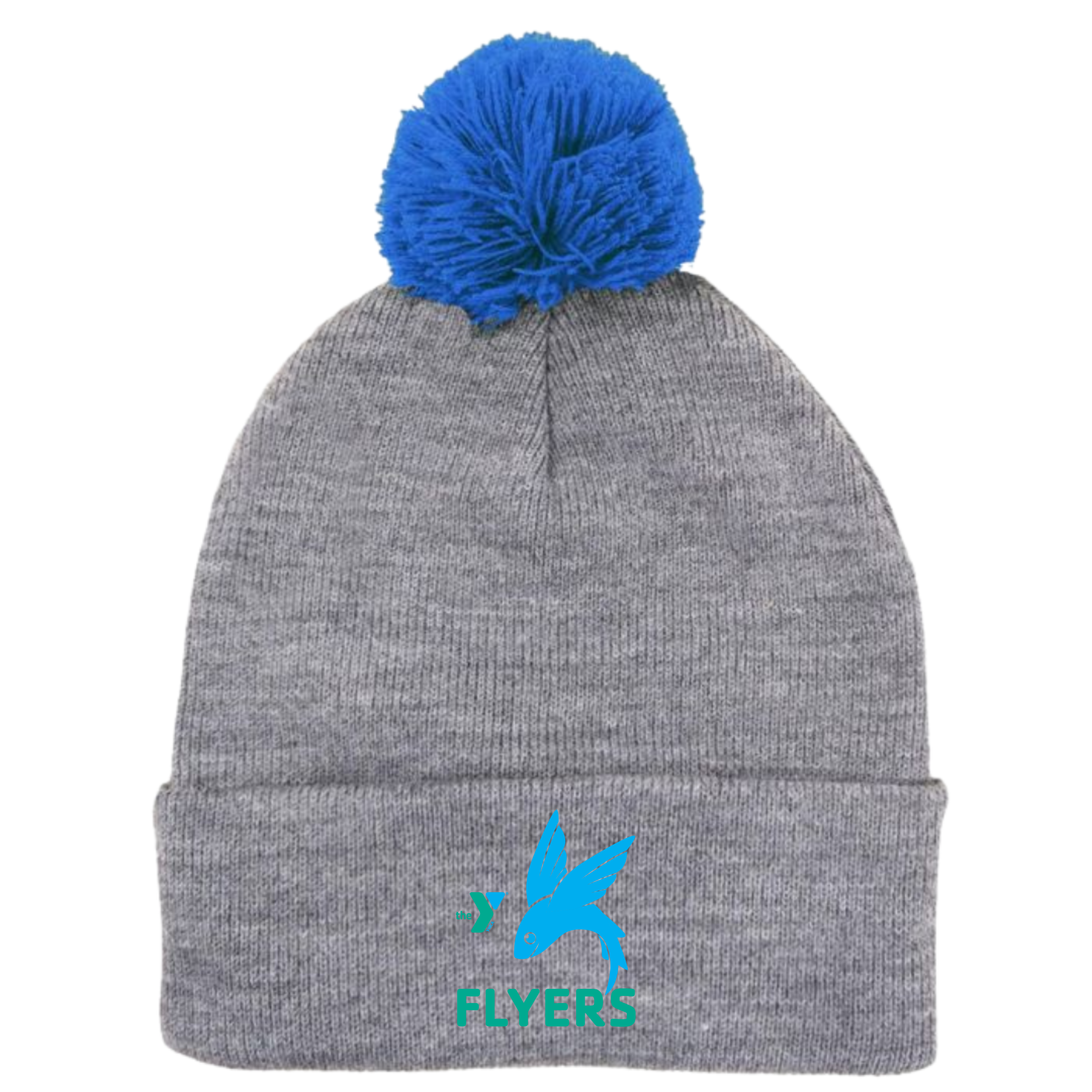Puff Ball Beanie (Customized) - Forsyth YMCA