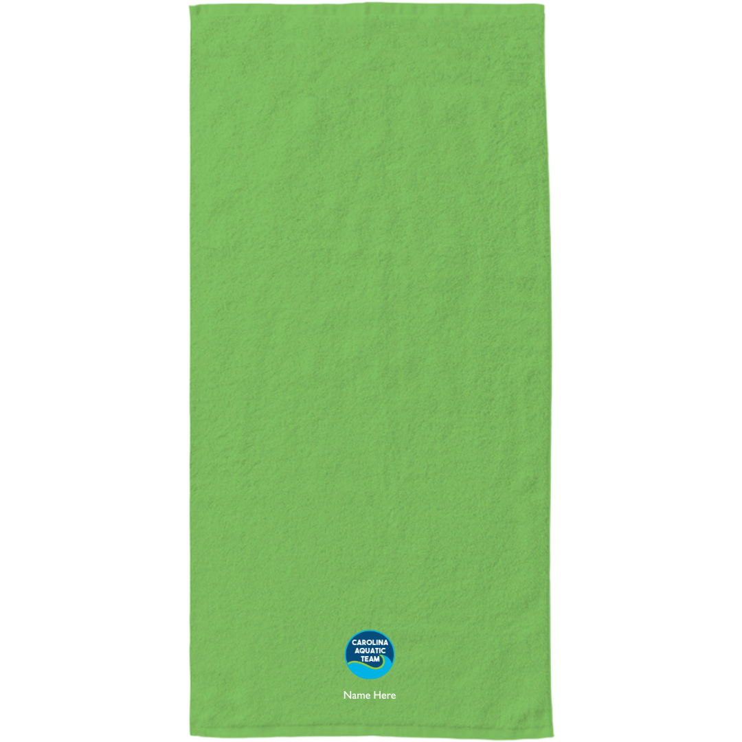 34" x 70" Velour Towel (Customized) - Carolina Aquatic