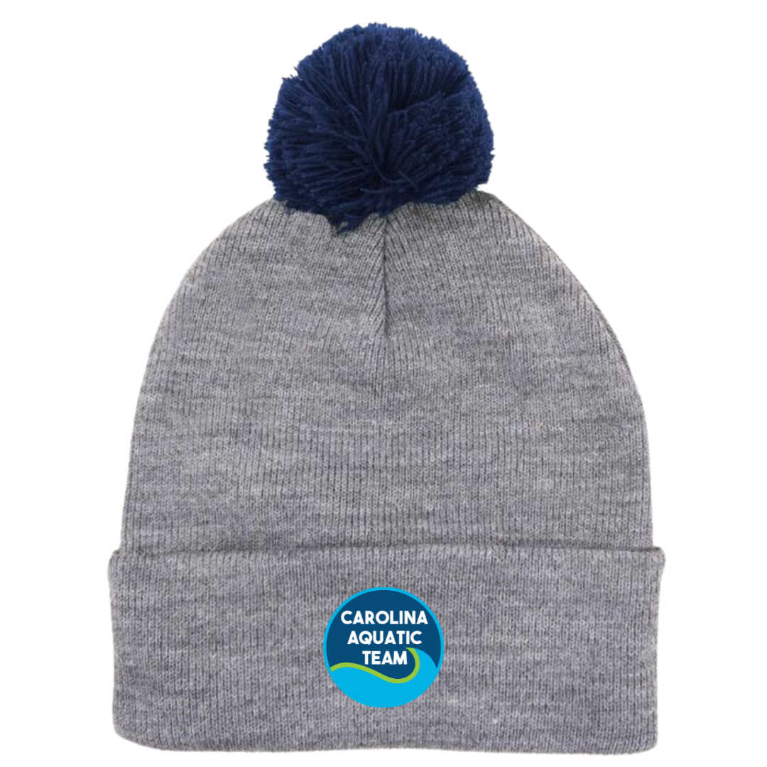 Puff Ball Beanie (Customized) - Carolina Aquatic