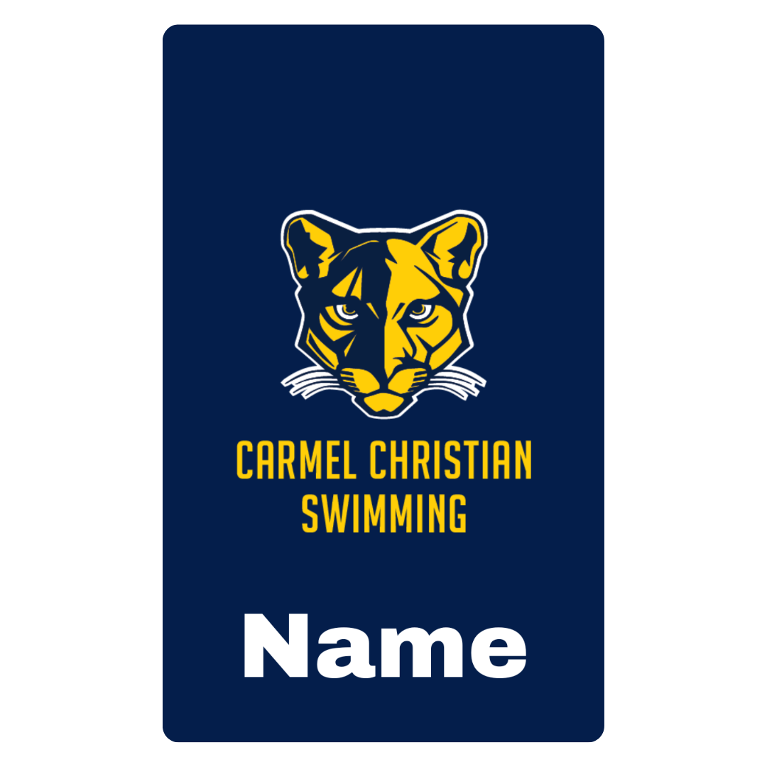 Aluminum Bag Tag (Customized) - Carmel Christian HS