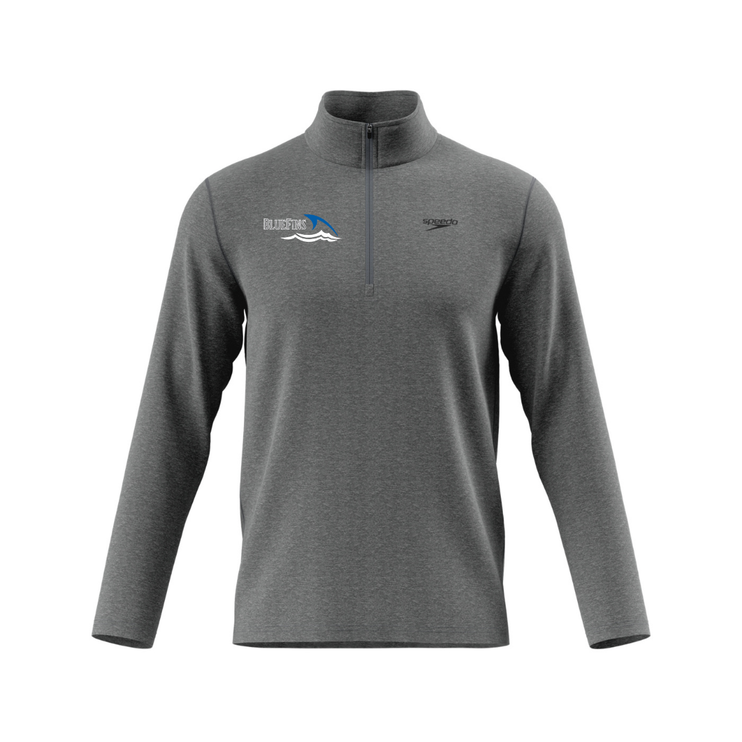 Speedo Unisex Lightweight Jersey 1/4 Zip (Customized) - Carrollton Bluefins