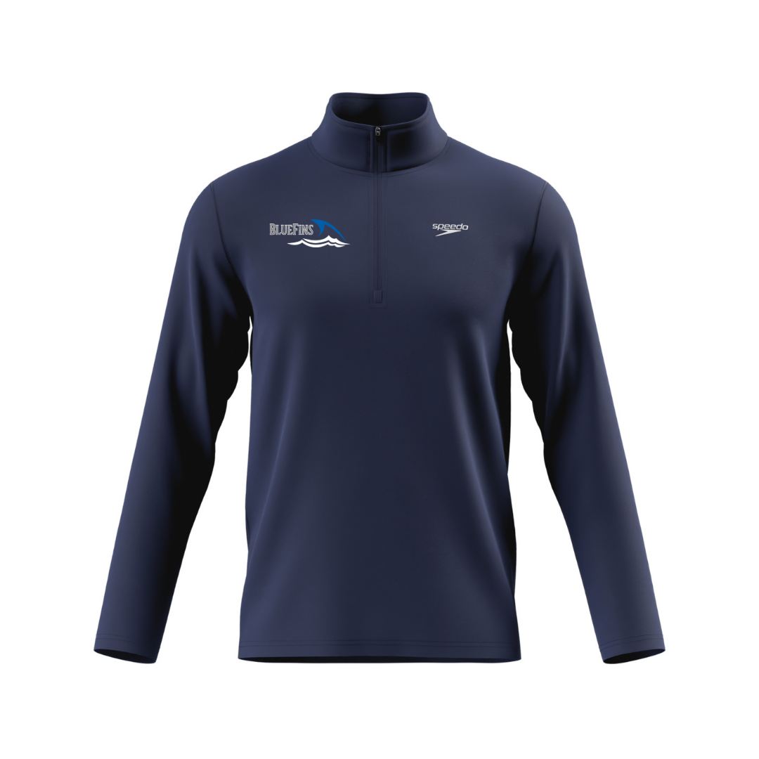 Speedo Unisex Lightweight Jersey 1/4 Zip (Customized) - Carrollton Bluefins