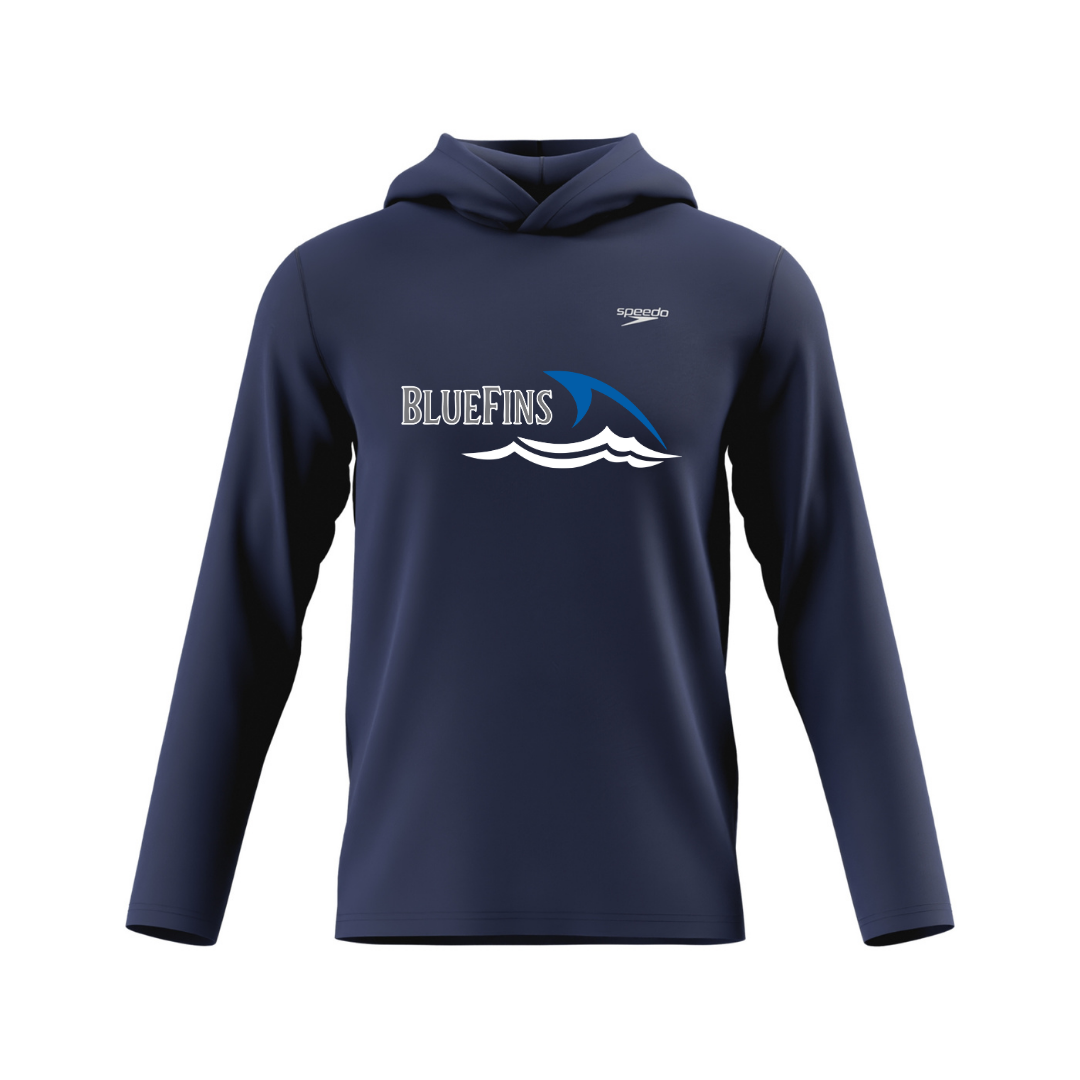 Speedo Unisex Lightweight Jersey Hoodie (Customized) - Carrollton Bluefins