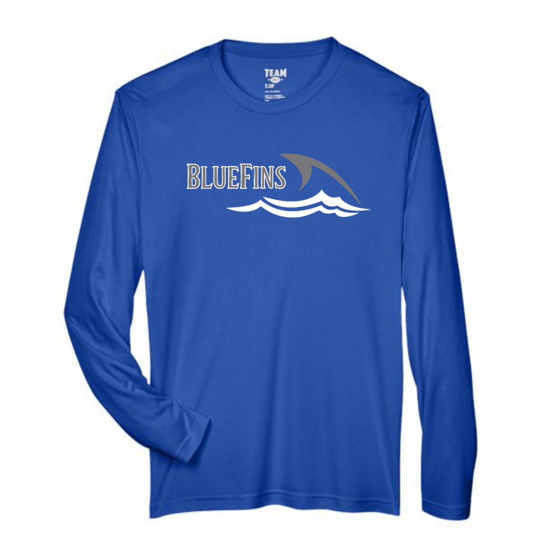 Performance Long-Sleeve Tee (Customized) - Carrollton Bluefins