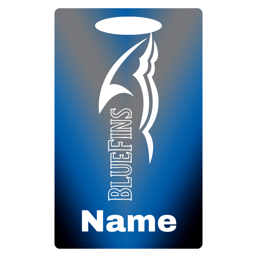 Aluminum Bag Tag (Customized) - Carrolton Bluefins
