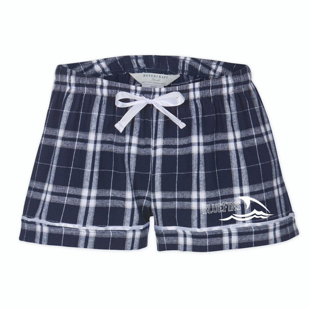 Boxercraft Women's Flannel Short (Customized) - Carrolton Bluefins