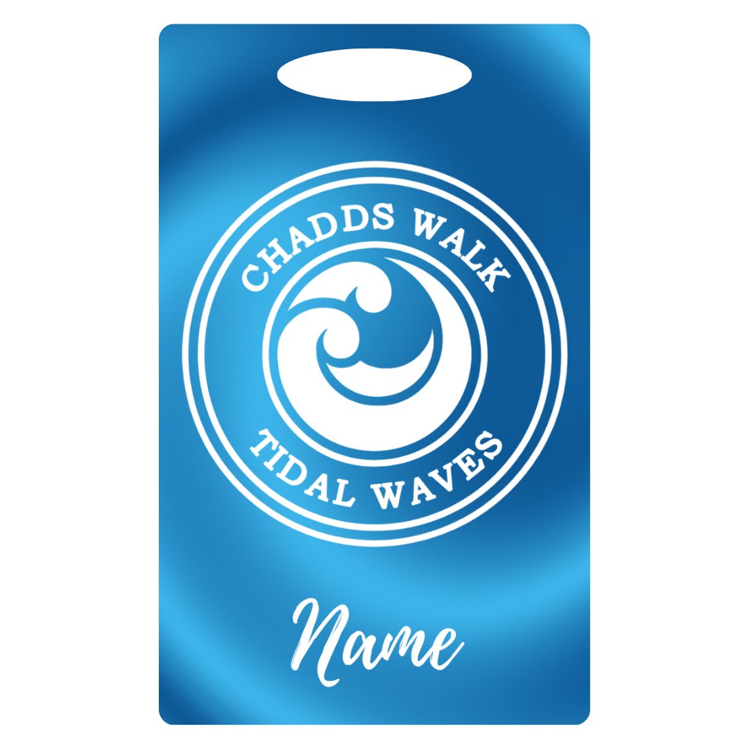 Aluminum Bag Tag (Customized) - Chadds Walk Tidal Waves
