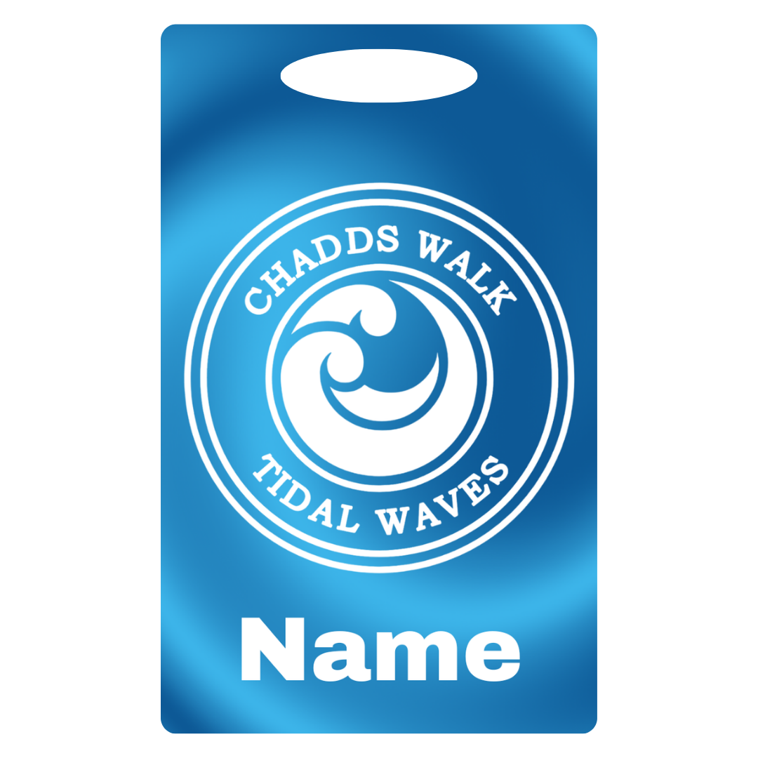 Aluminum Bag Tag (Customized) - Chadds Walk Tidal Waves