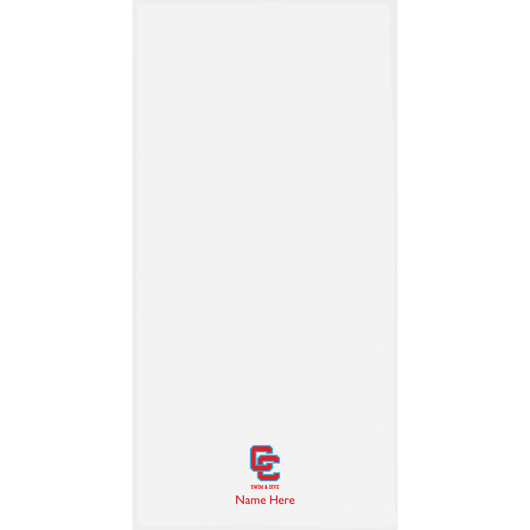 34" x 70" Velour Towel (Customized) - Charlotte Catholic