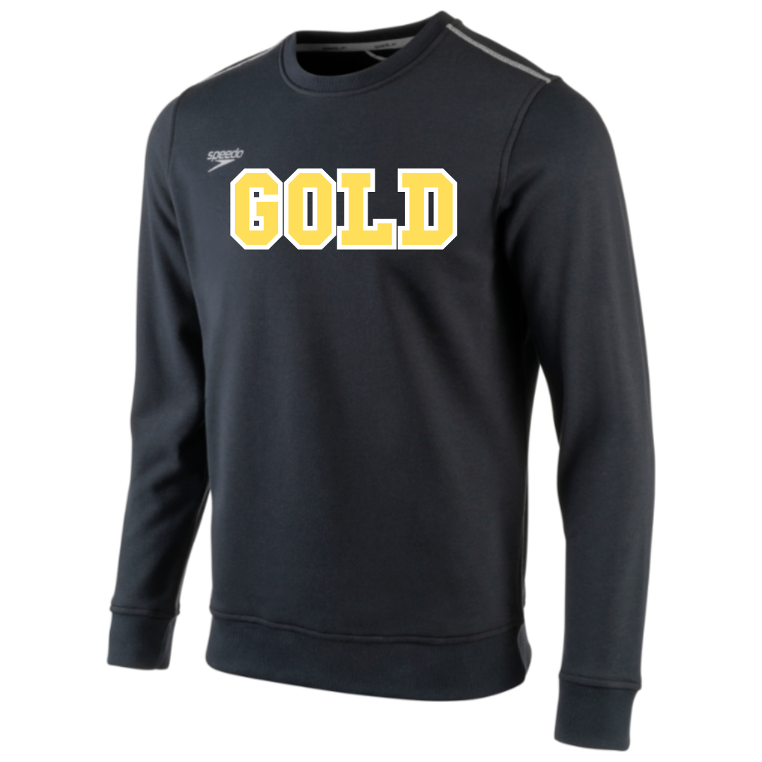 Speedo Fleece Crew Neck Sweatshirt Applique Logo (Customized) - Chattahoochee Gold