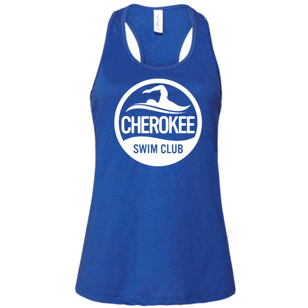 Ladies' Racerback Flowy Tank (Customized) - Cherokee Swim Club