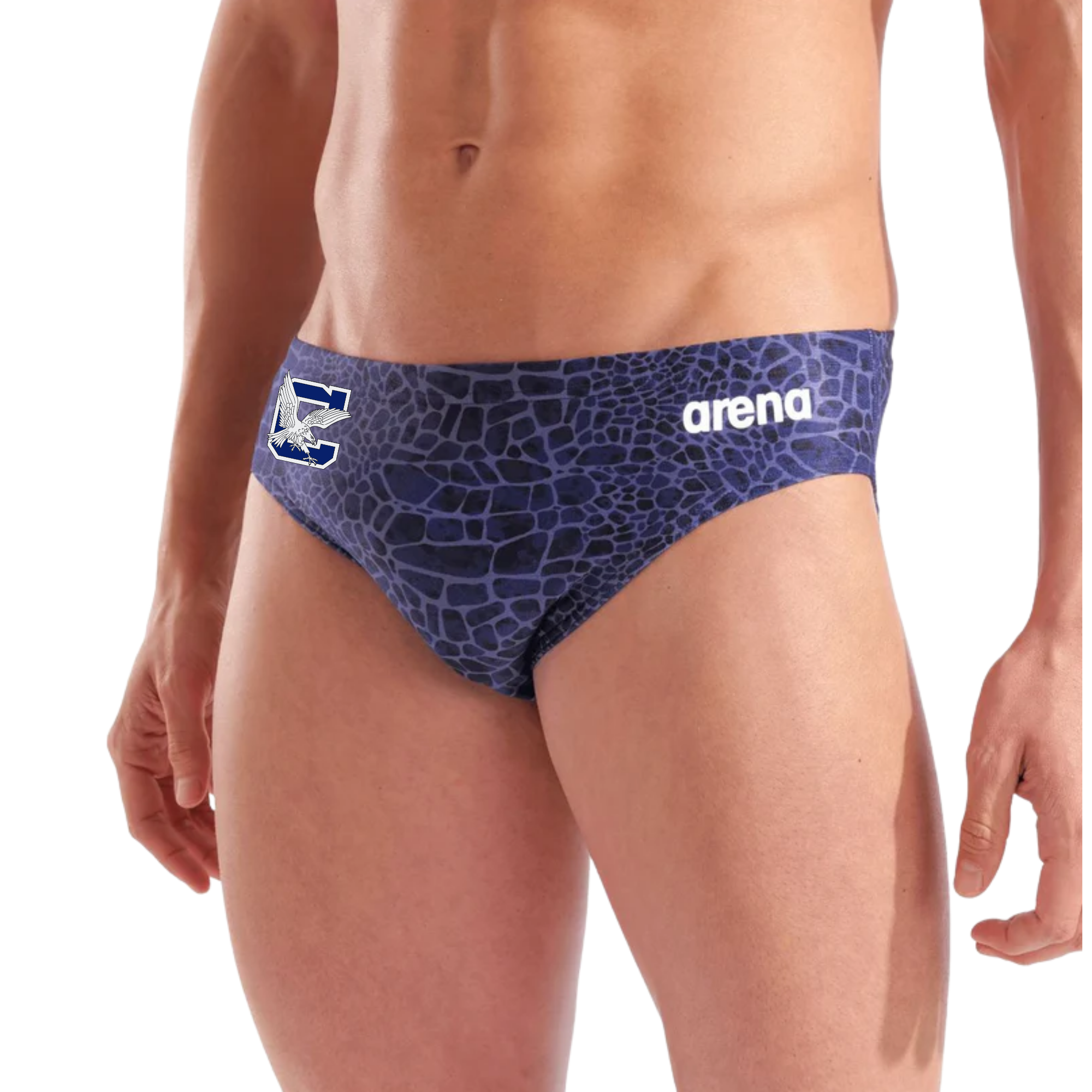 Arena Snakeskin Brief (Heat Press) - Clover High School
