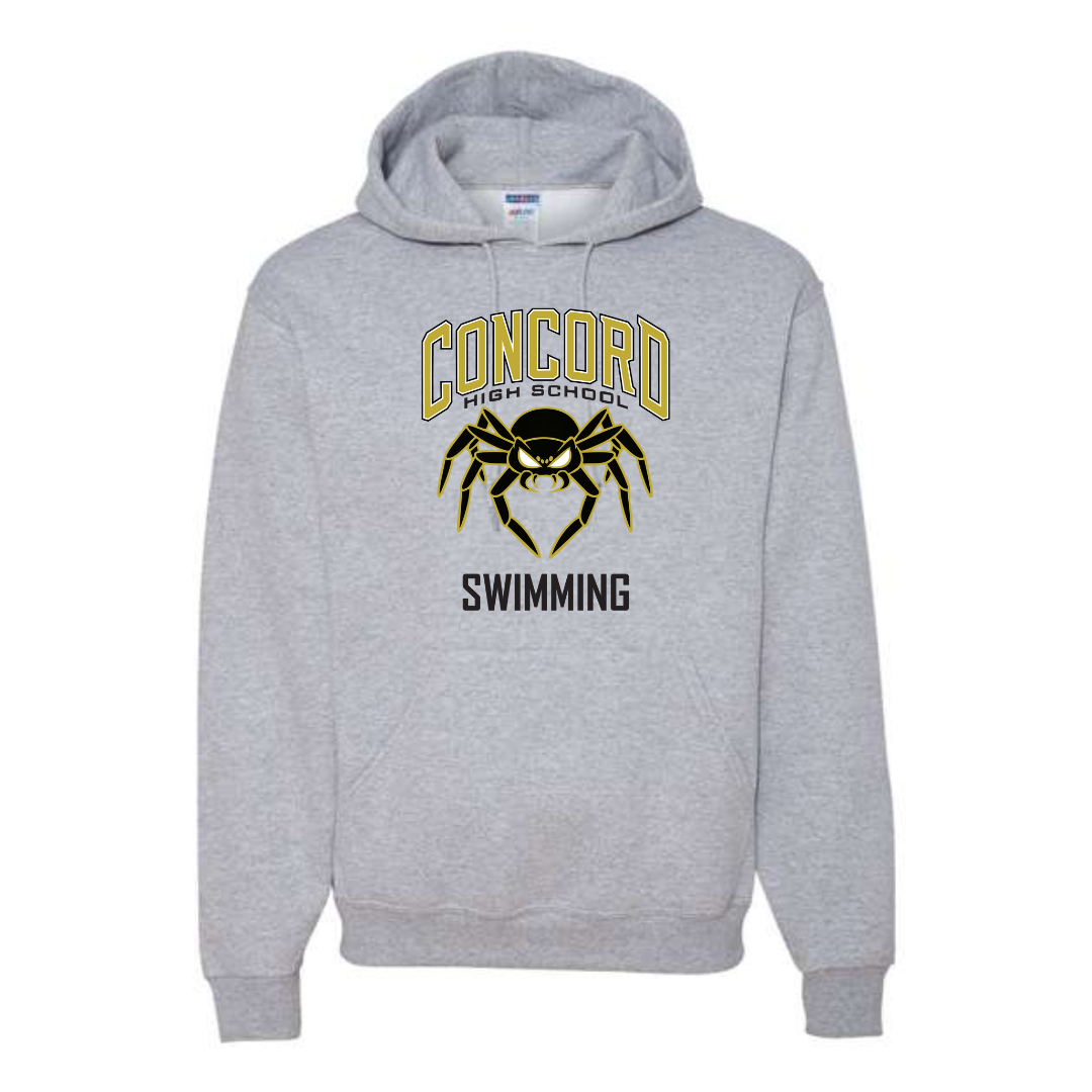 Medium Weight Unisex Hooded Sweatshirt Spider Logo (Customized) - Concord HS