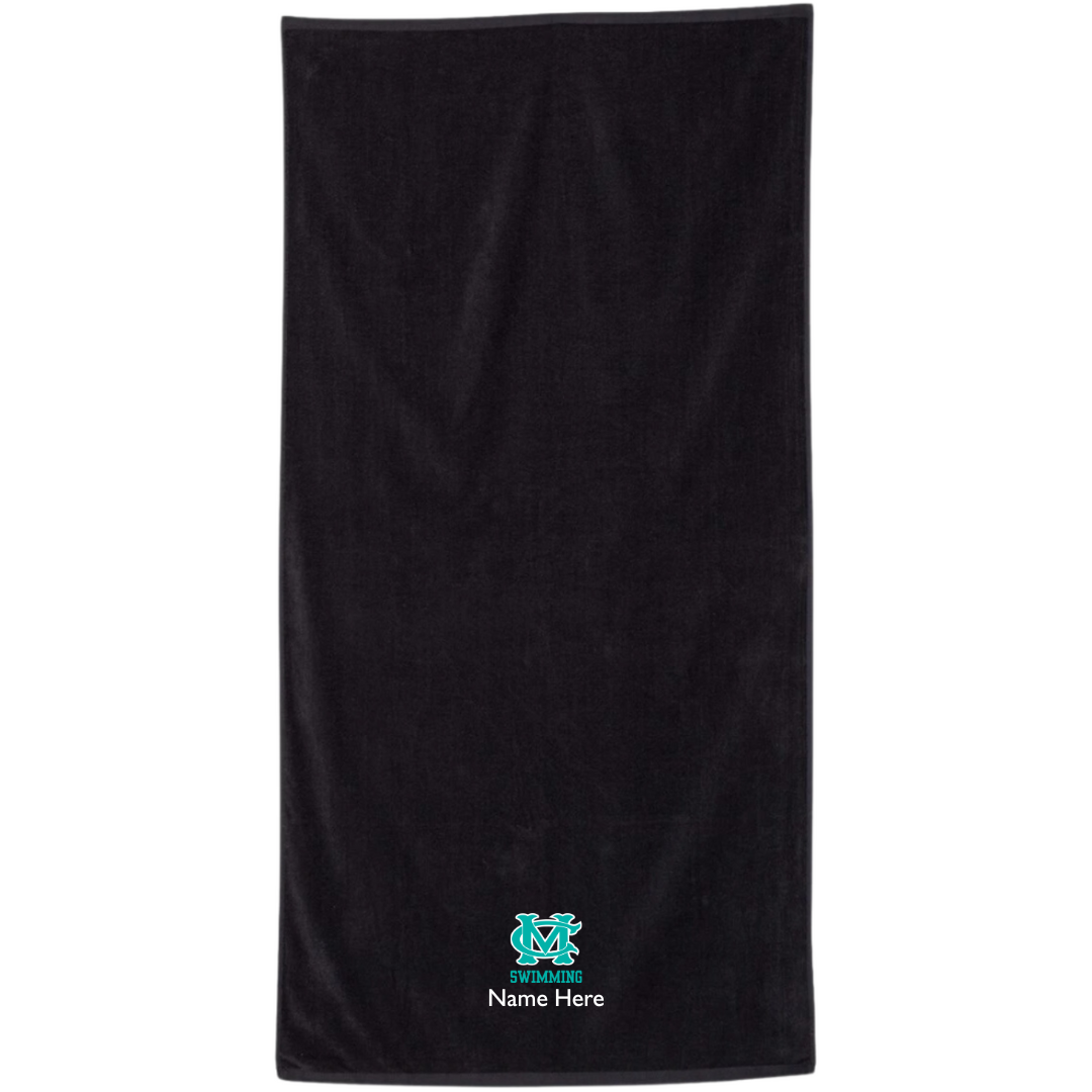 34" x 70" Velour Towel (Customized) - Cox Mill
