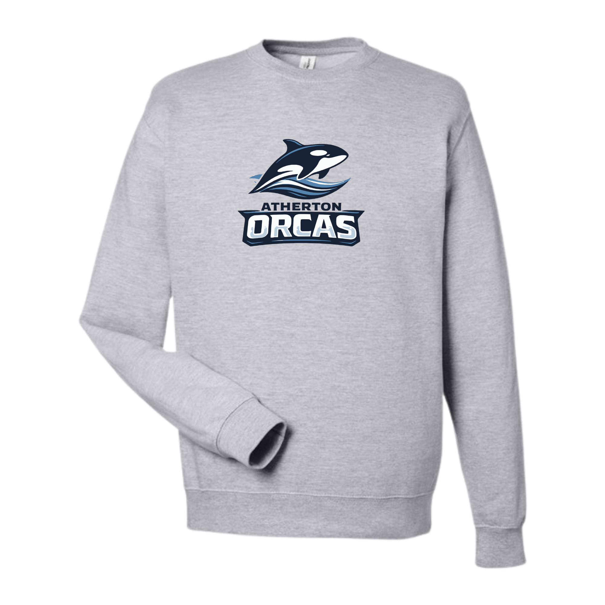 Medium Weight Unisex Crew Neck Sweatshirt (Customized) - Atherton Orcas