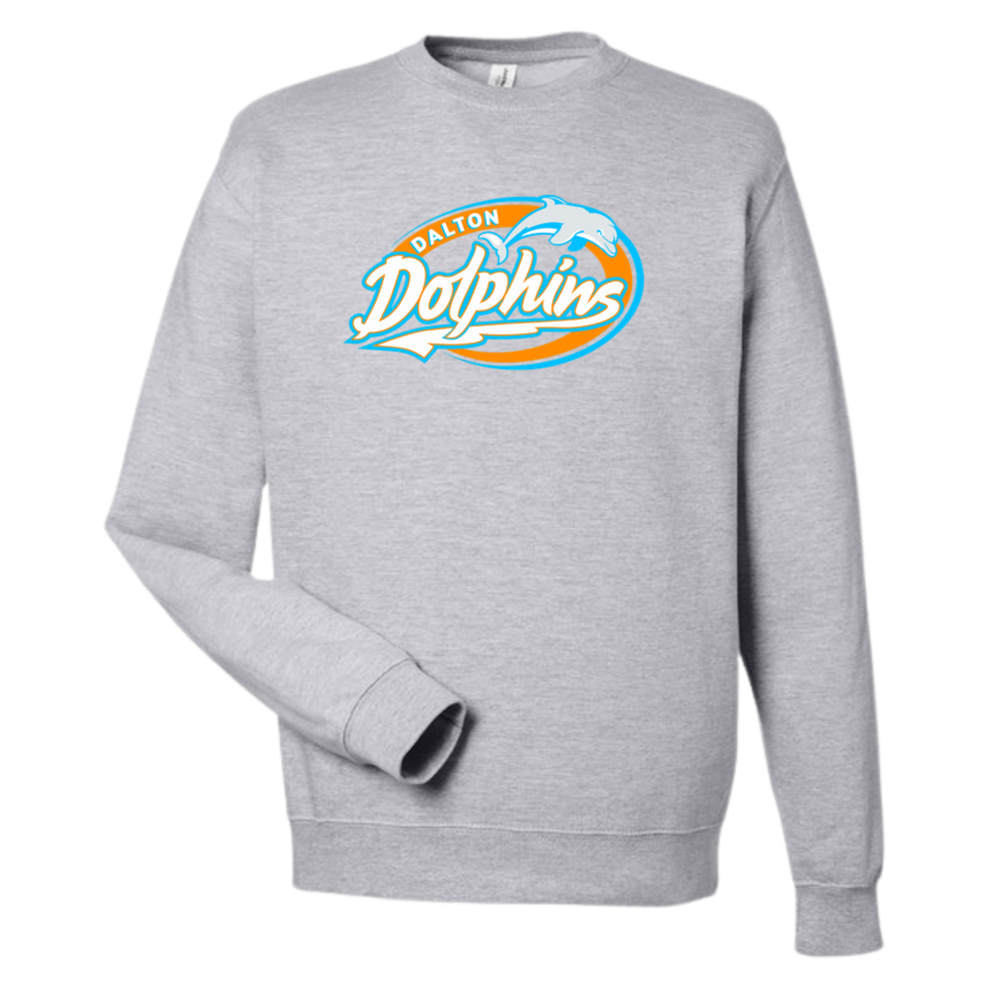 Medium Weight Unisex Crew Neck Sweatshirt (Customized) - Dalton Dolphins
