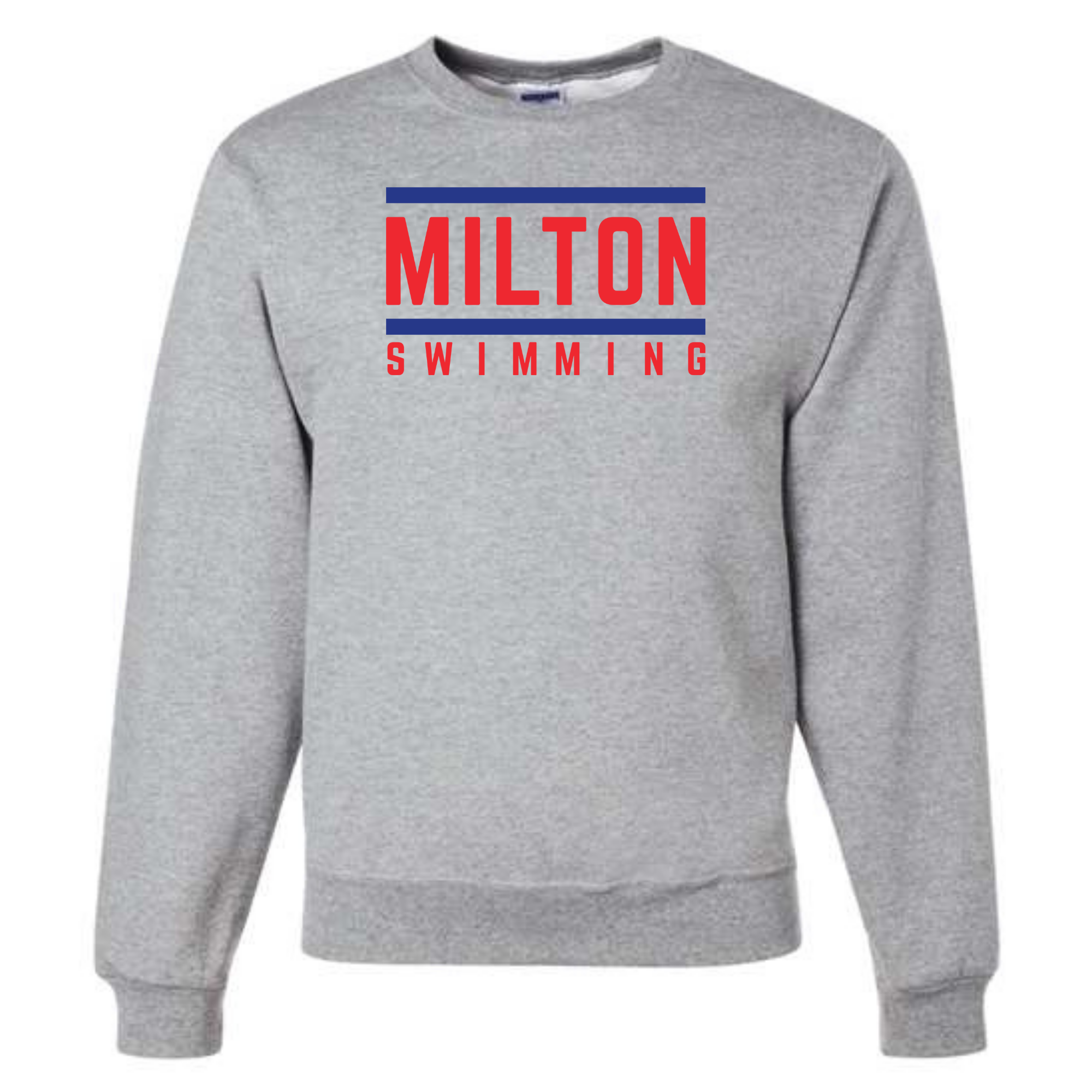 Fleece Crew Neck Sweatshirt Line Design (Customized) - Milton