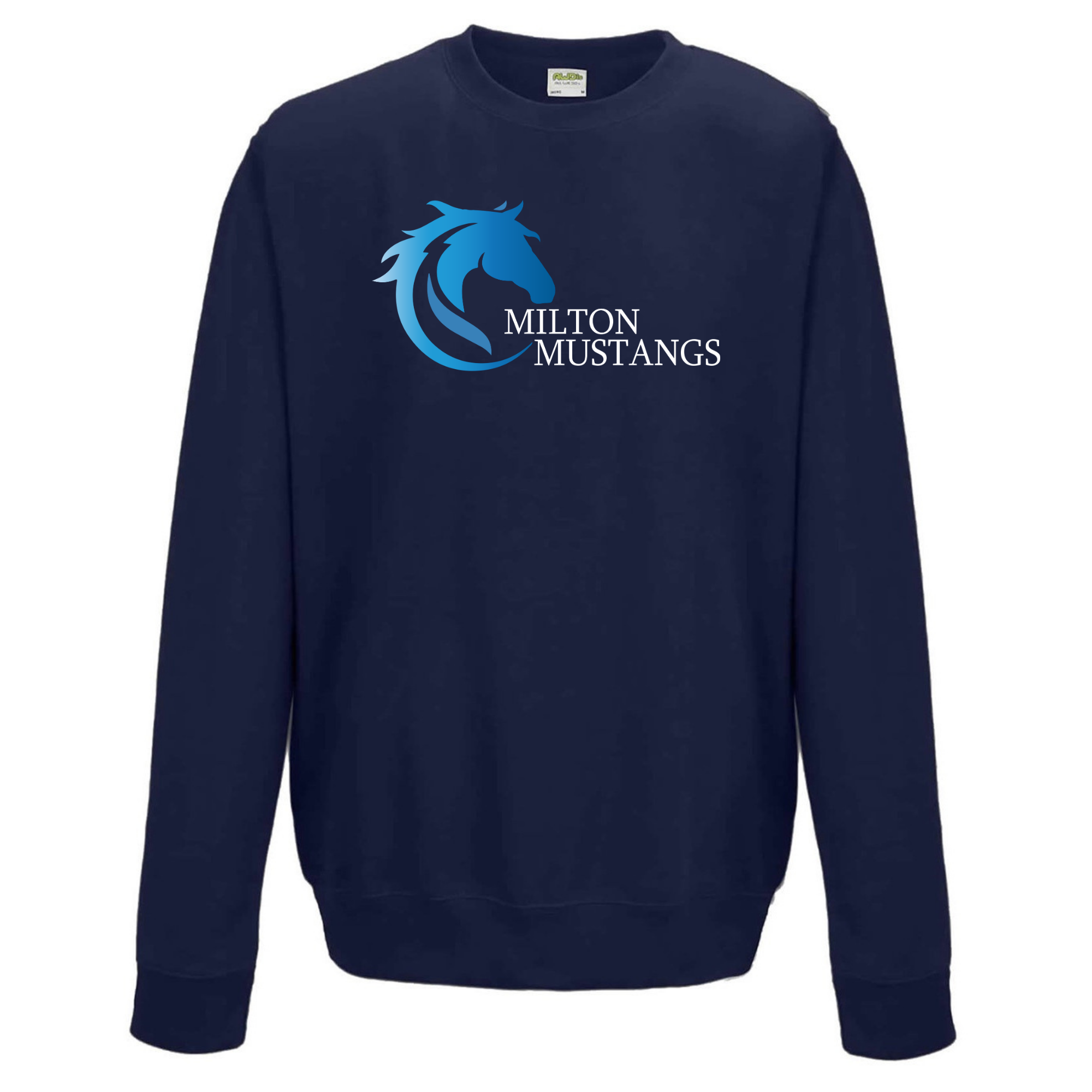 Medium Weight Unisex Crew Neck Sweatshirt (Customized) - Milton Mustangs