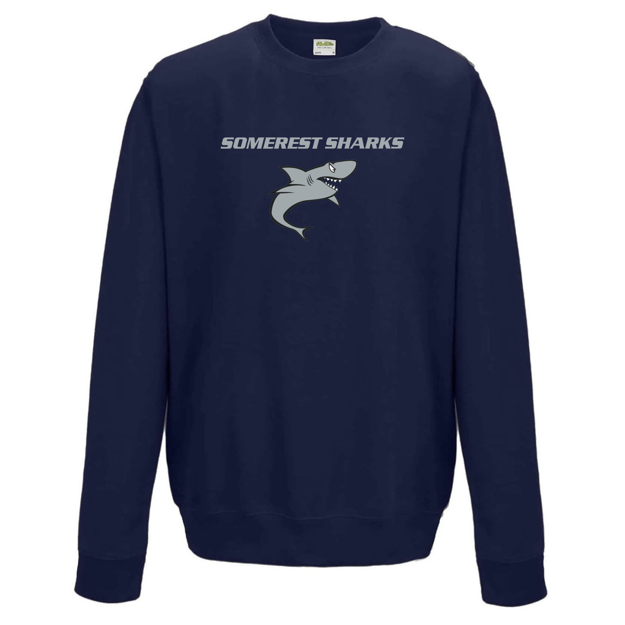 Medium Weight Unisex Crew Neck Sweatshirt (Customized) - Somerset Sharks