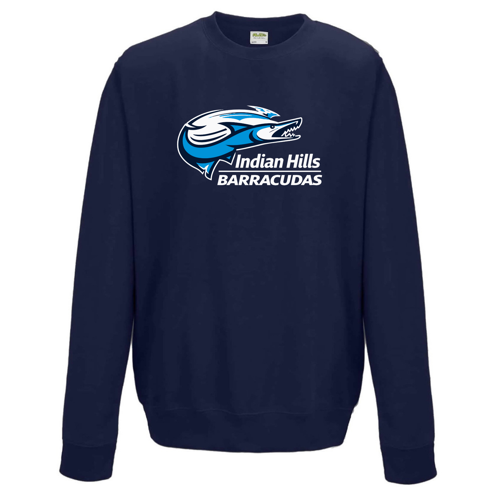 Medium Weight Unisex Crew Neck Sweatshirt (Customized) - Indian Hills Barracudas