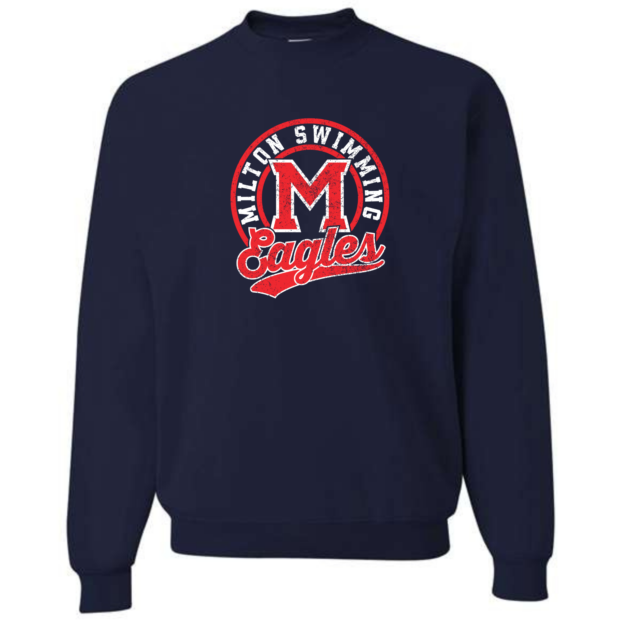 Fleece Crew Neck Sweatshirt Circle Design (Customized) - Milton