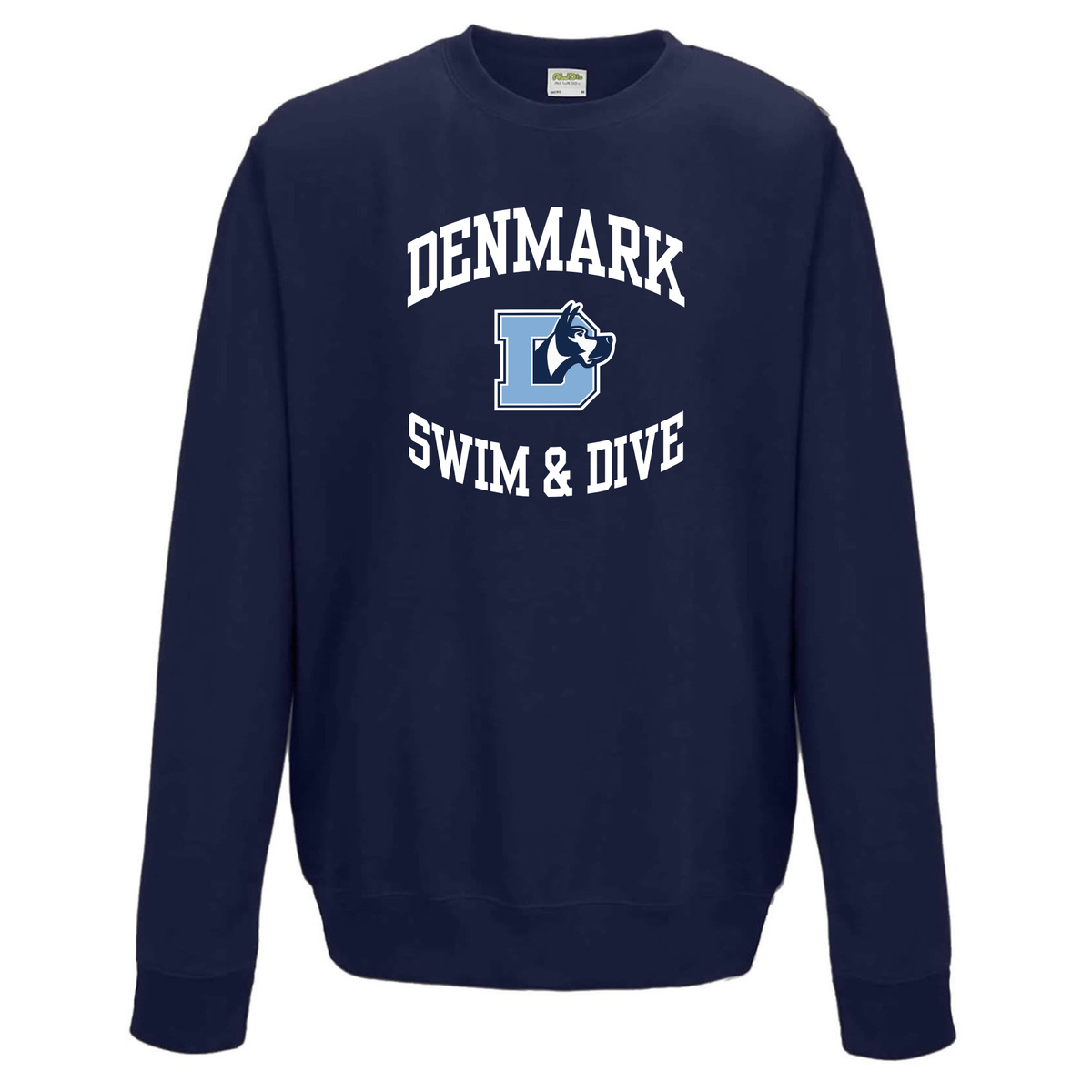Medium Weight Unisex Crew Neck Sweatshirt (Heat Pressed) - Denmark