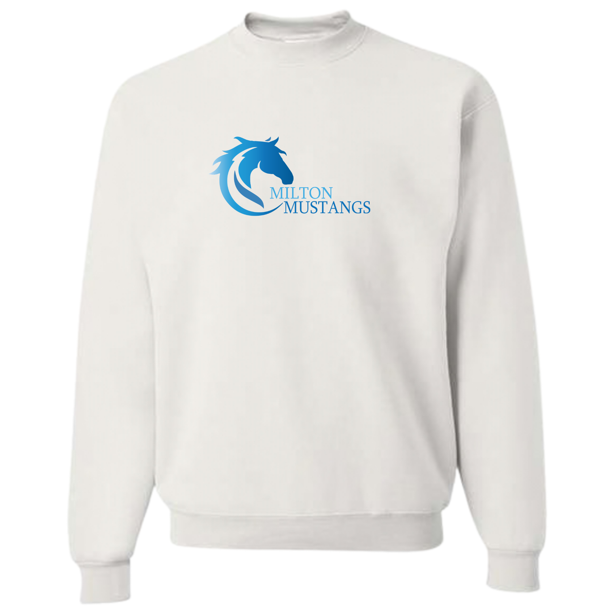 Medium Weight Unisex Crew Neck Sweatshirt (Customized) - Milton Mustangs