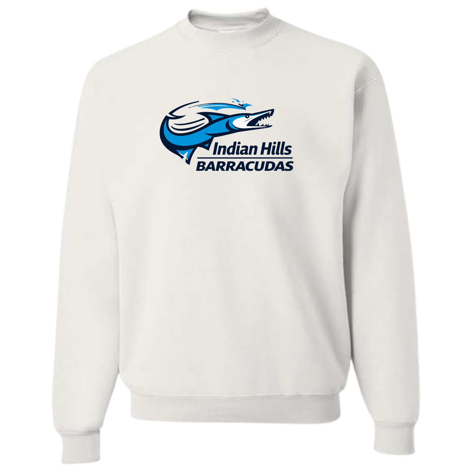 Medium Weight Unisex Crew Neck Sweatshirt (Customized) - Indian Hills Barracudas