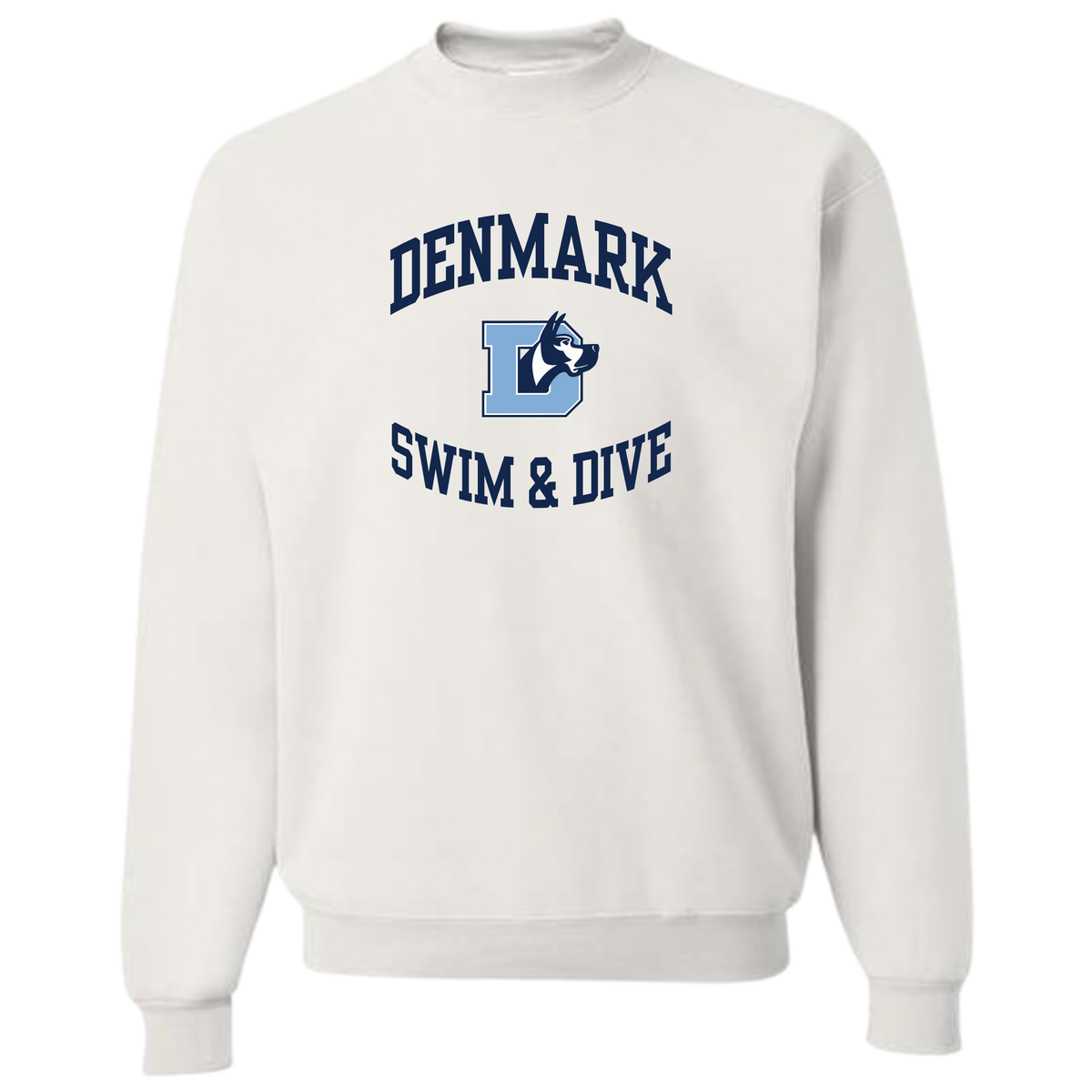 Medium Weight Unisex Crew Neck Sweatshirt (Heat Pressed) - Denmark
