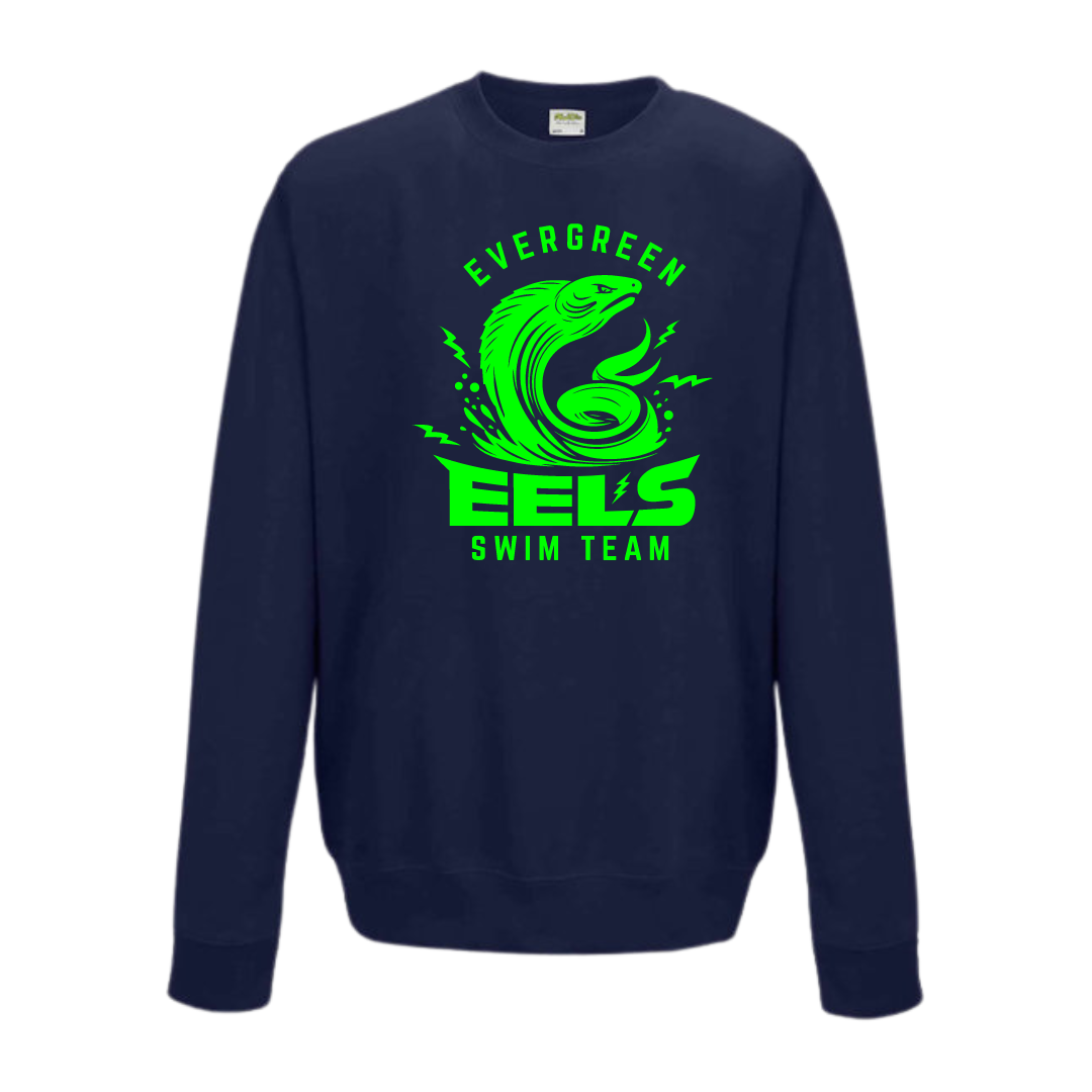 Medium Weight Unisex Crew Neck Sweatshirt (Customized) - Evergreen Eels