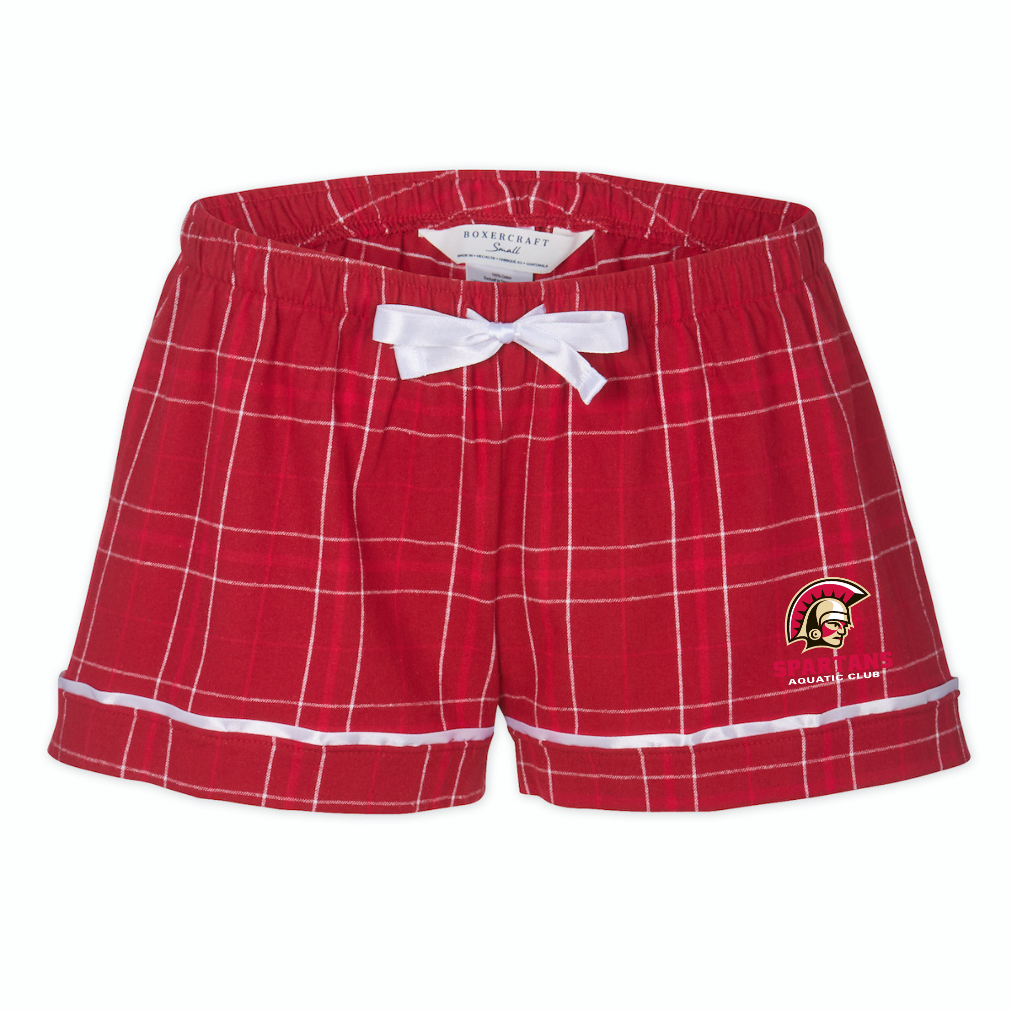 Boxercraft Women's Flannel Short (Heat Press) - Spartans