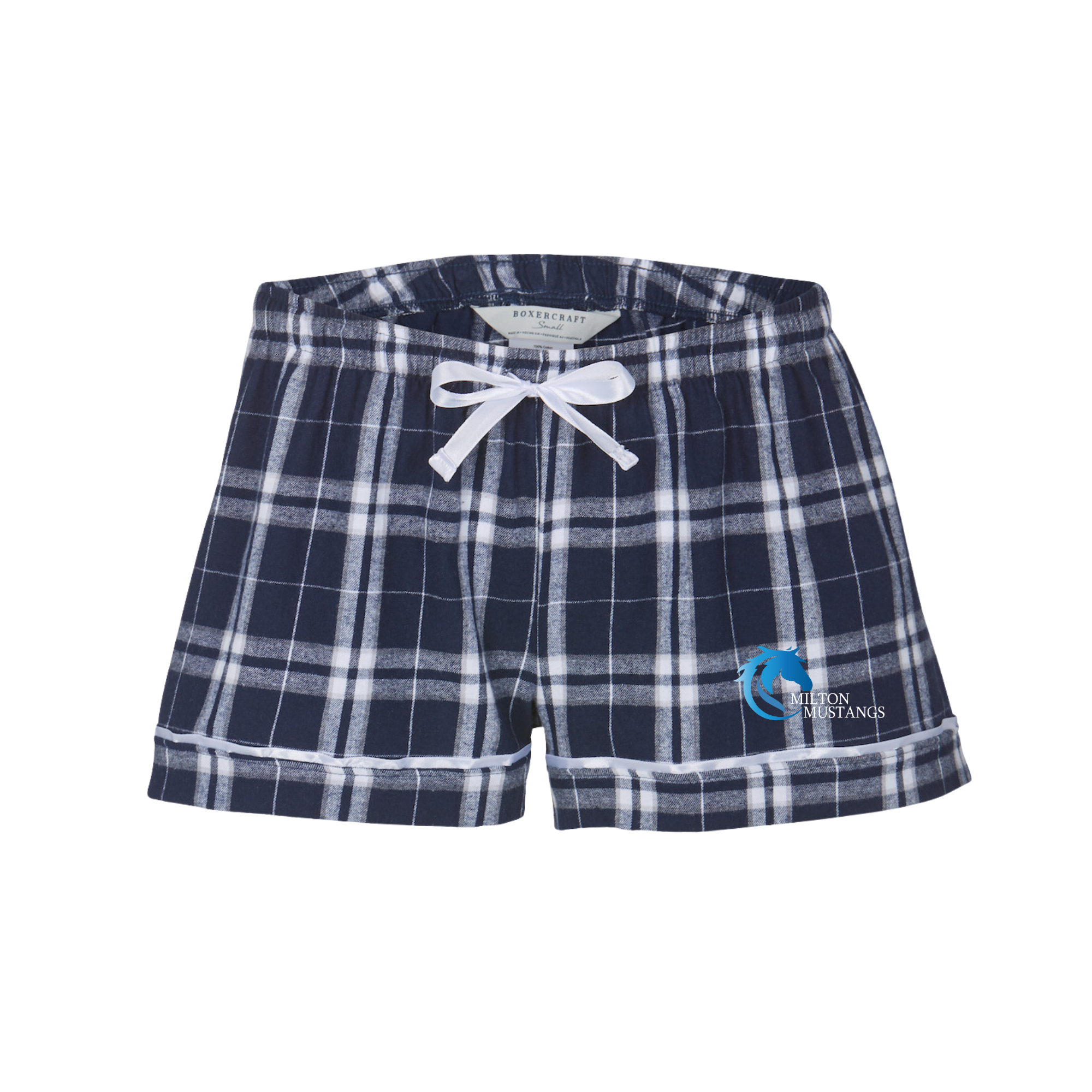 Boxercraft Women's Flannel Short (Customized) - Milton Mustangs