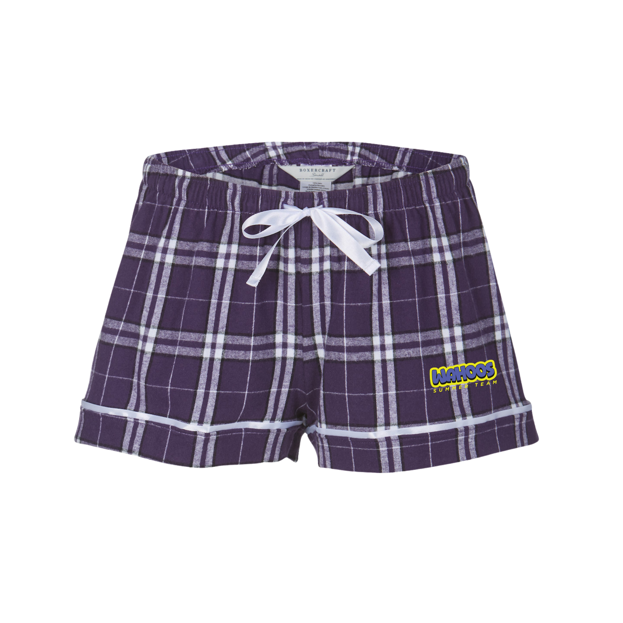 Boxercraft Women's Flannel Short (Heat Press) - Wahoos Summer Team