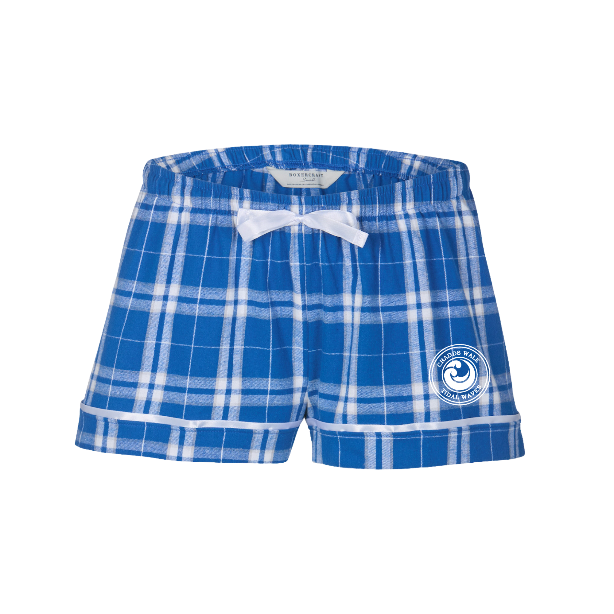 Boxercraft Women's Flannel Short (Heat Press) - Chadds Walk Tidal Waves